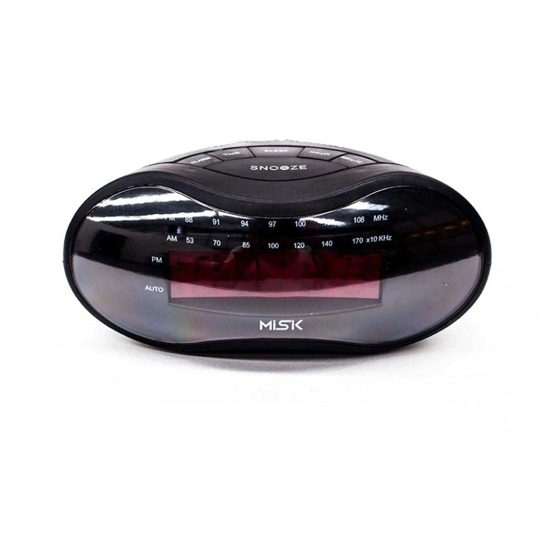 Radio reloj Misik MR411 Misik Pantalla LED de 0.6 Pulgadas, Negro