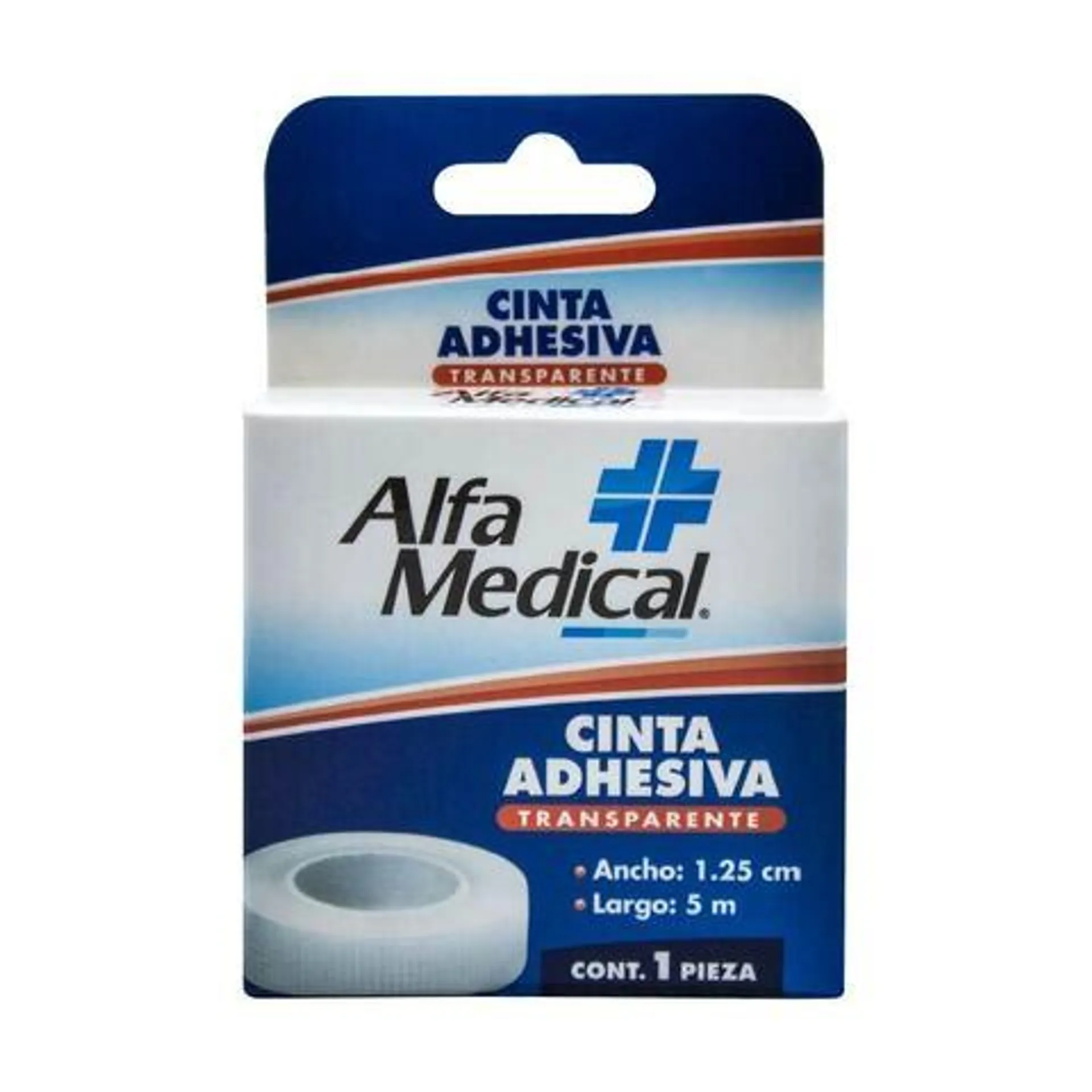 Alfa Medical Cinta Adhesiva Transparente