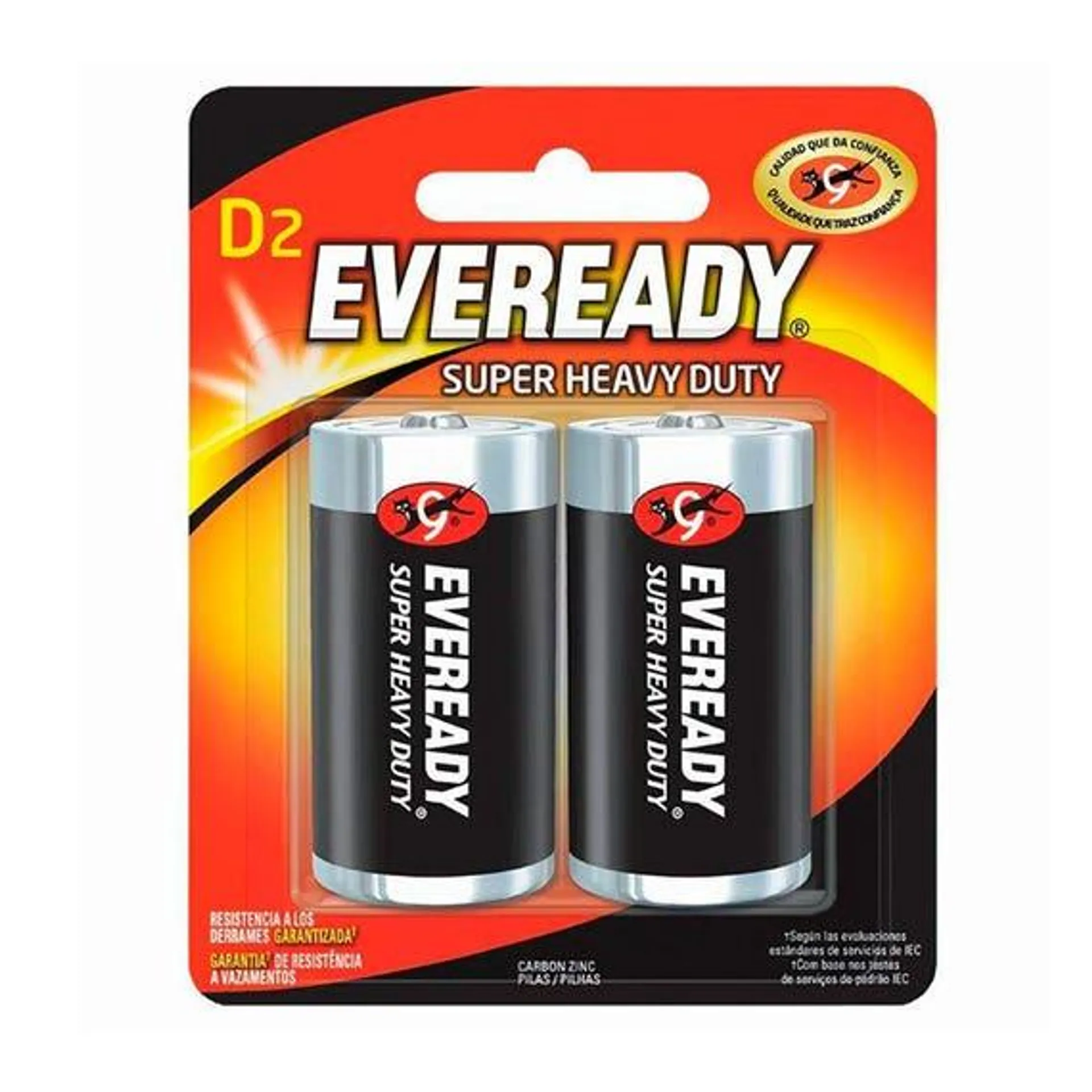 Pila Zinc-carbon D 2 Pzas E301510100 Eveready