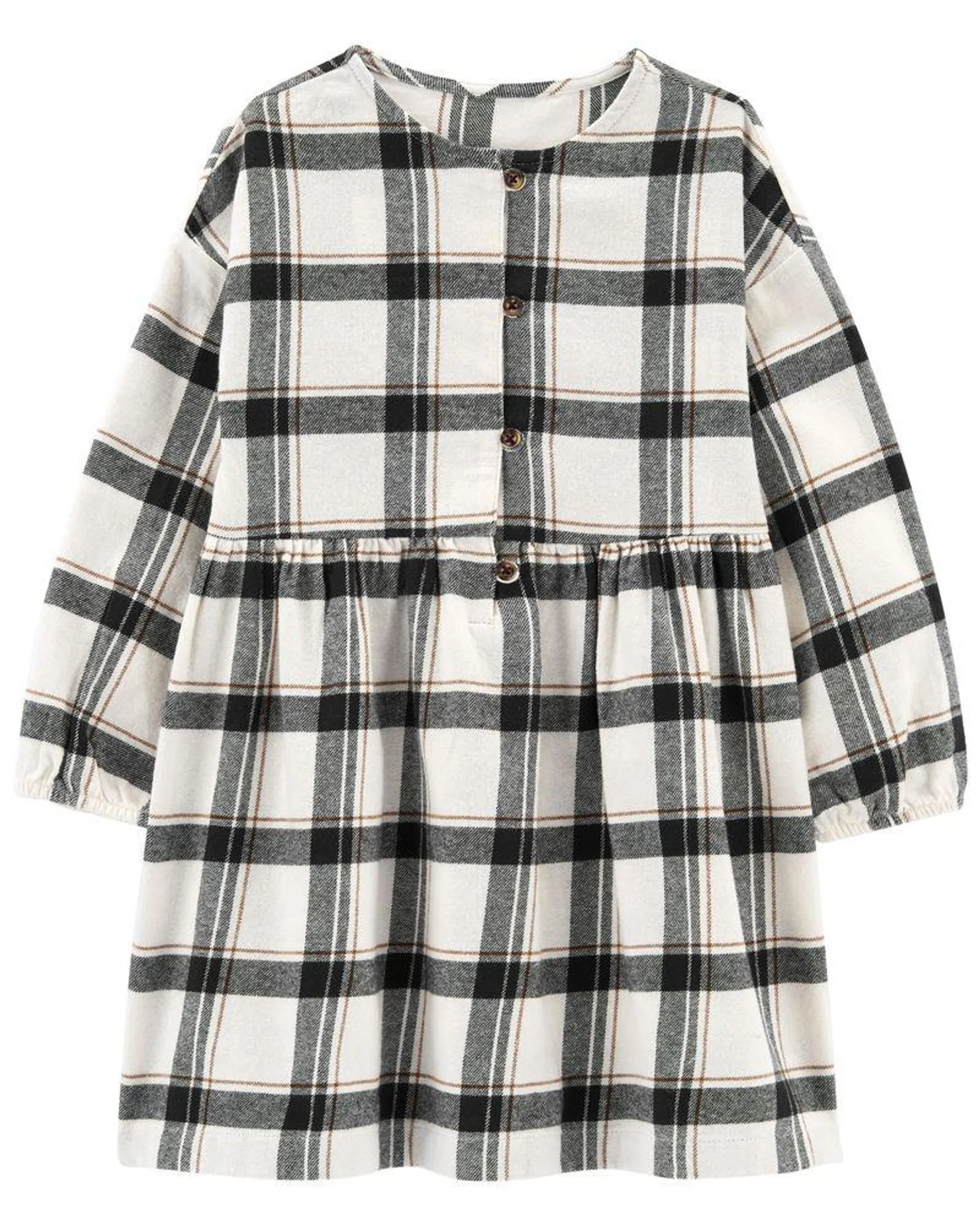 Vestido a cuadros de franela Carter's