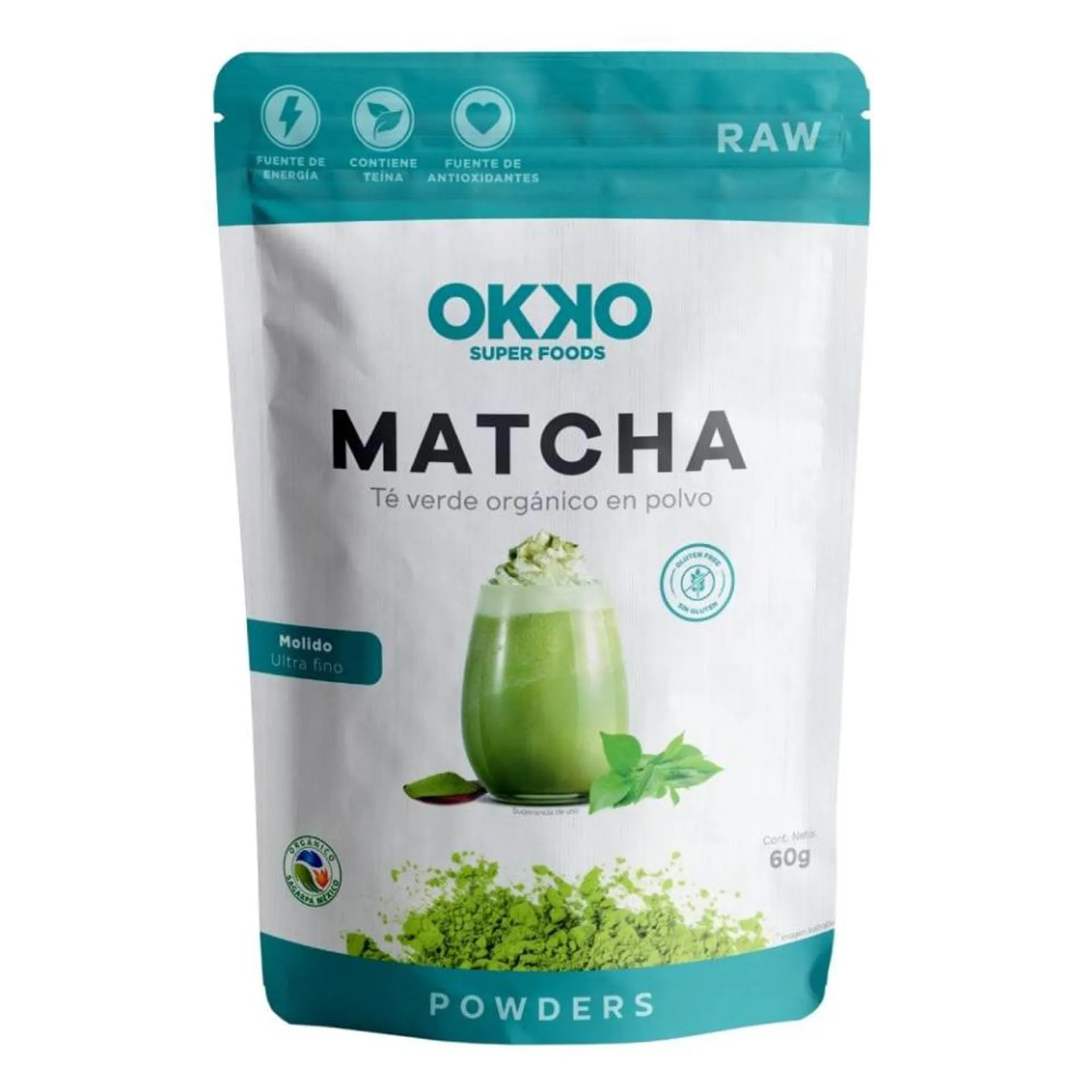 Té verde Okko orgánico en polvo 60 g