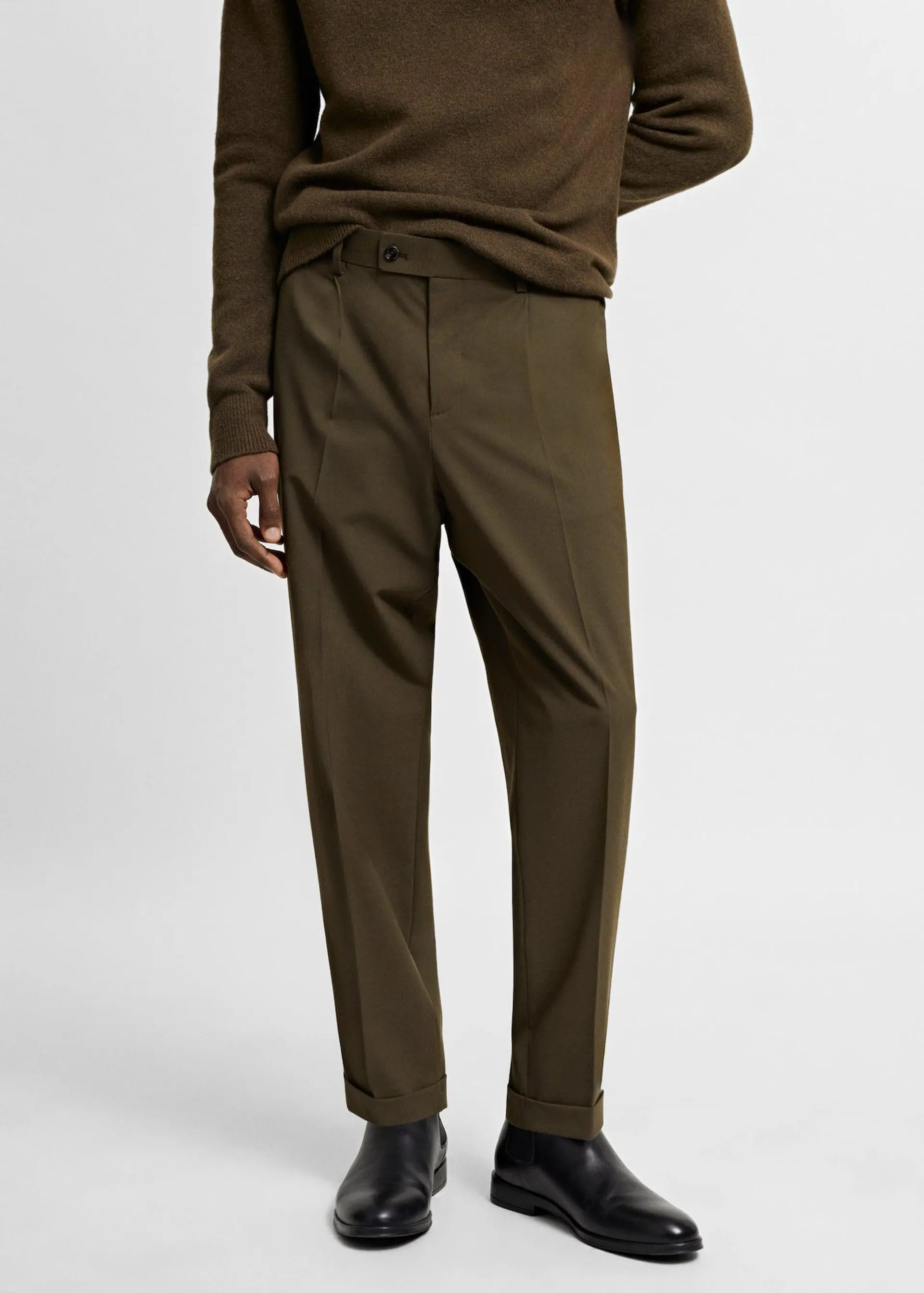 Pantalón traje slim fit