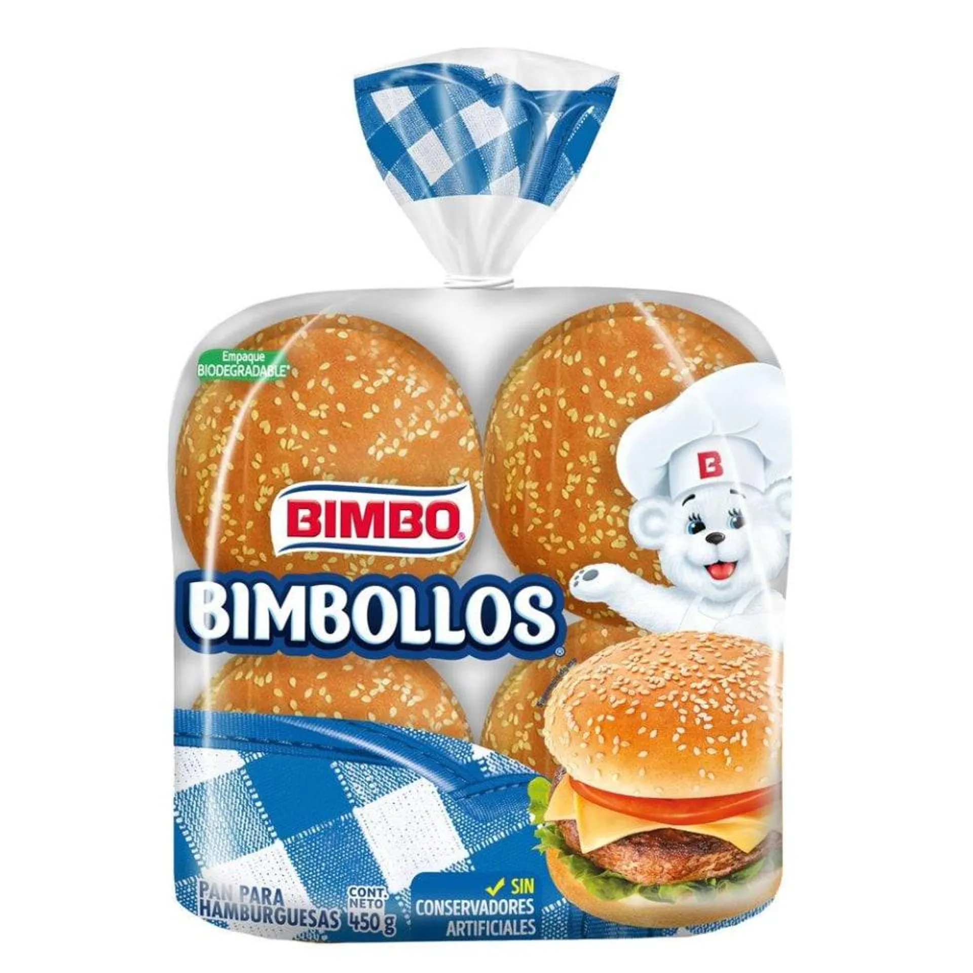 Pan para hamburguesa Bimbo Bimbollos 8 pzas
