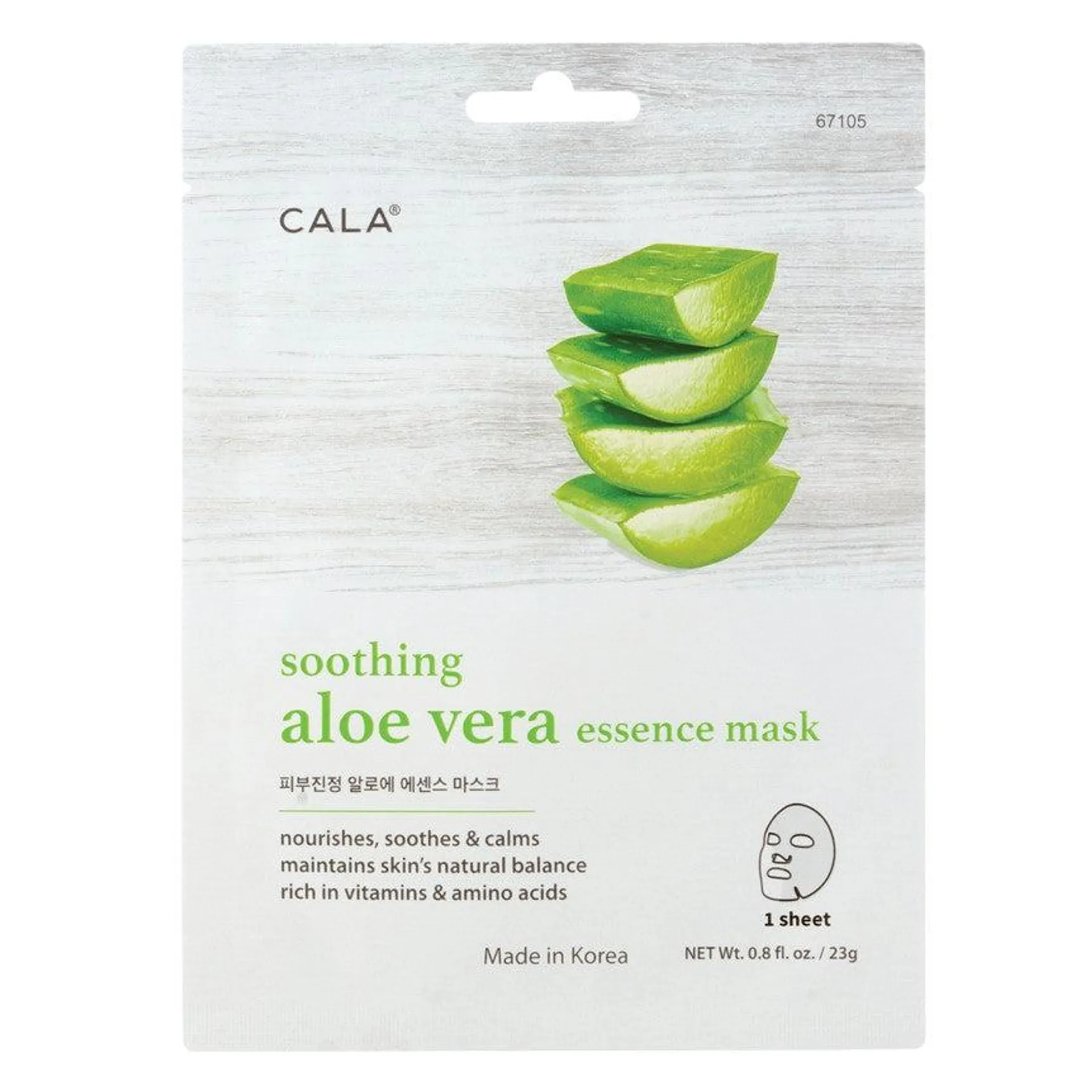 MASCARILLA HIDRATANTE CON ALOE VERA, VITAMINAS Y AMINOÁCIDOS - CALA