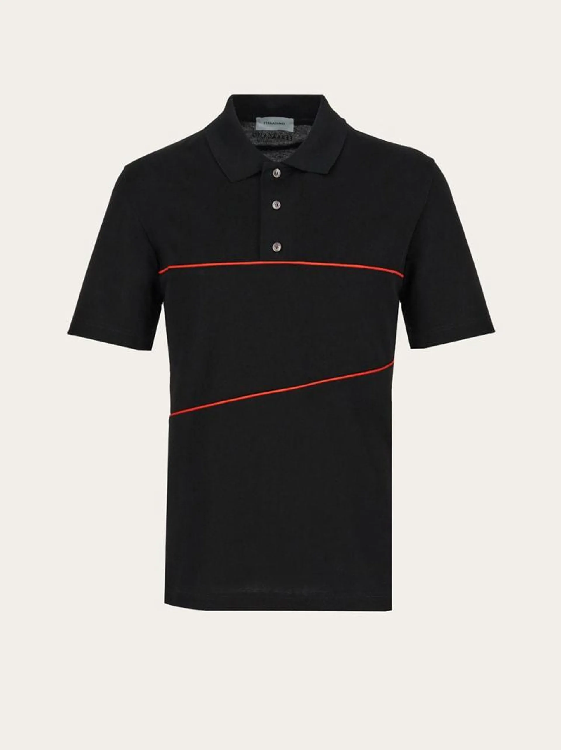 Polo con cordoncillo a contraste