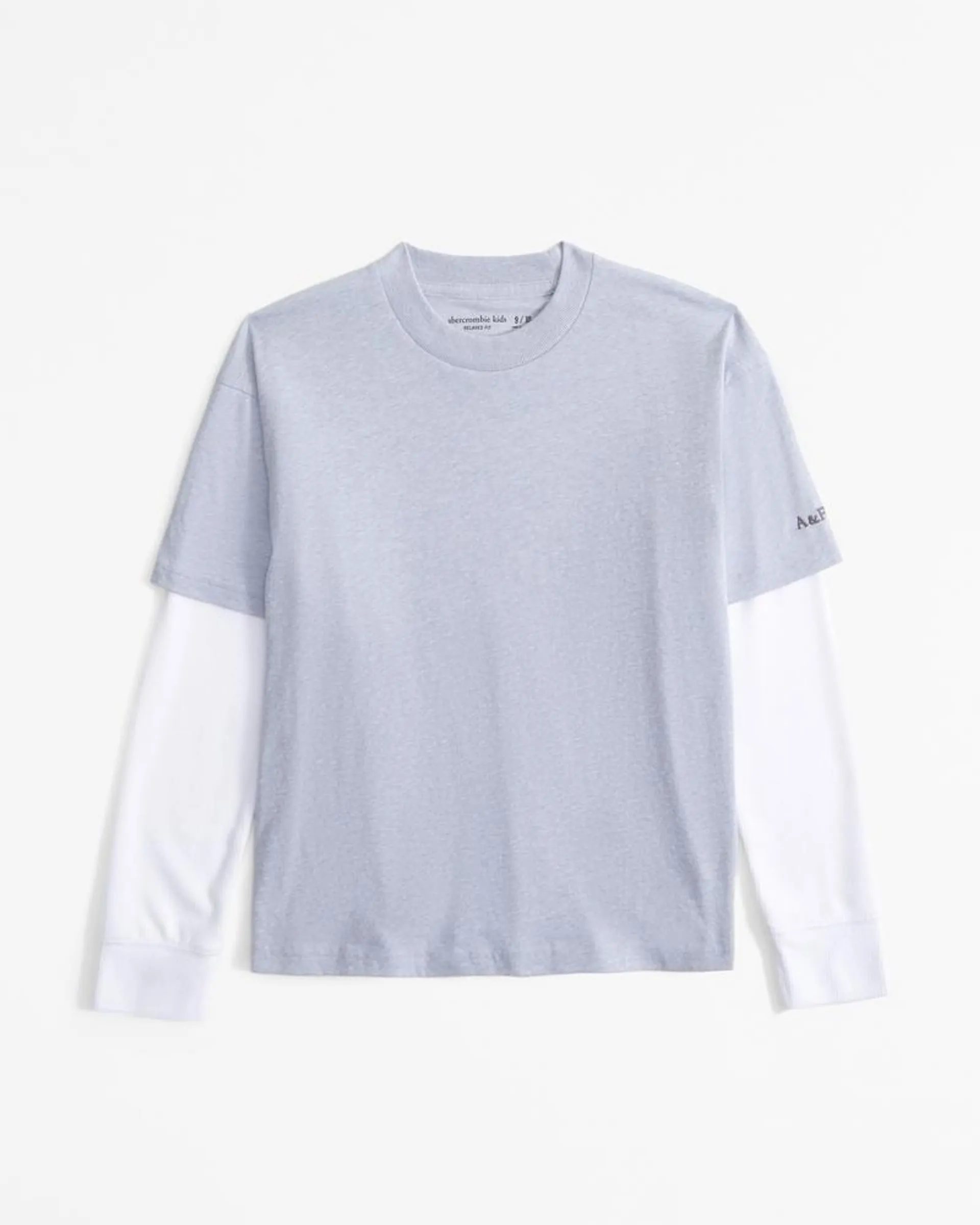 long-sleeve cozy twofer tee