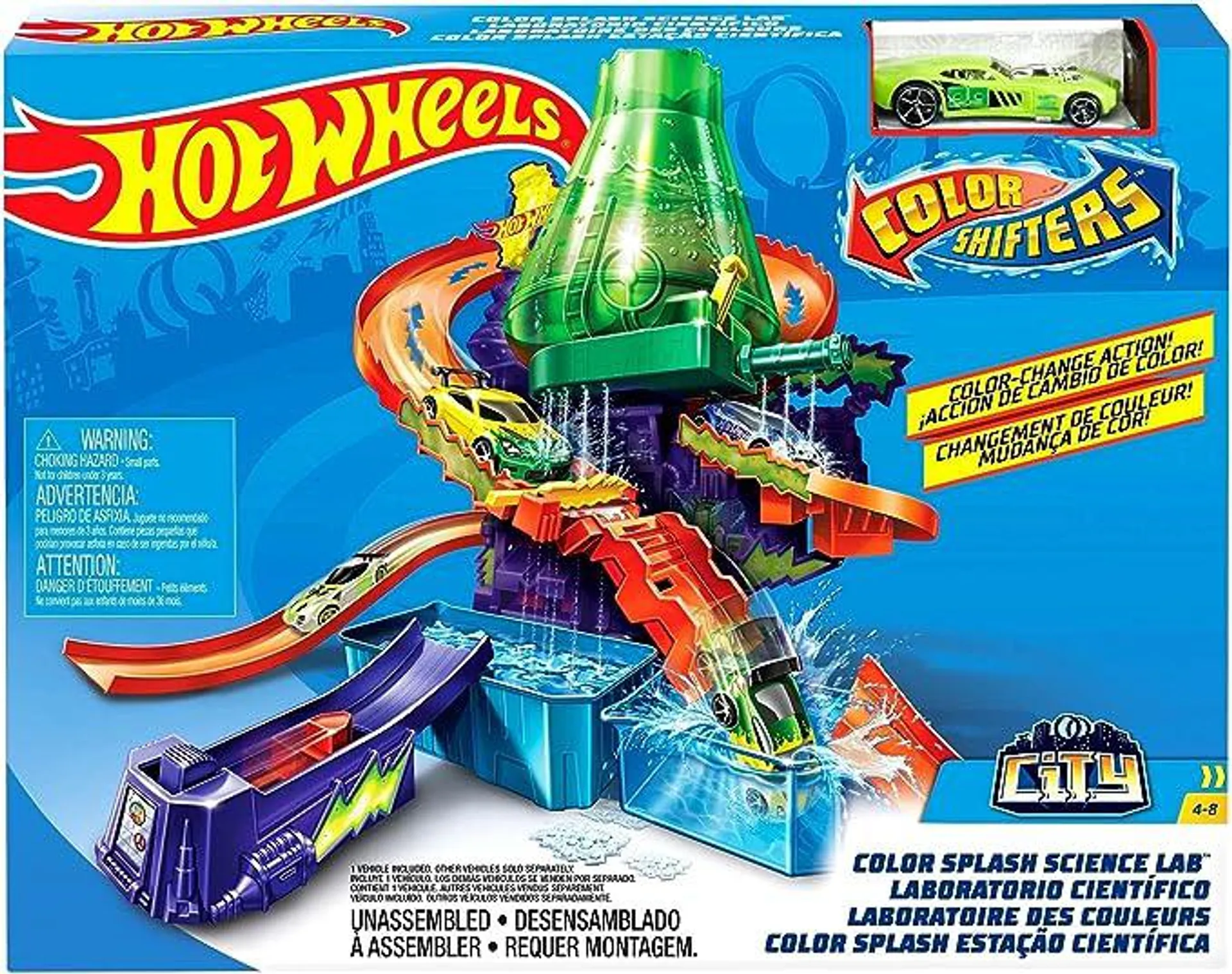 Hot Wheels Laboratorio Científico Color Shifters