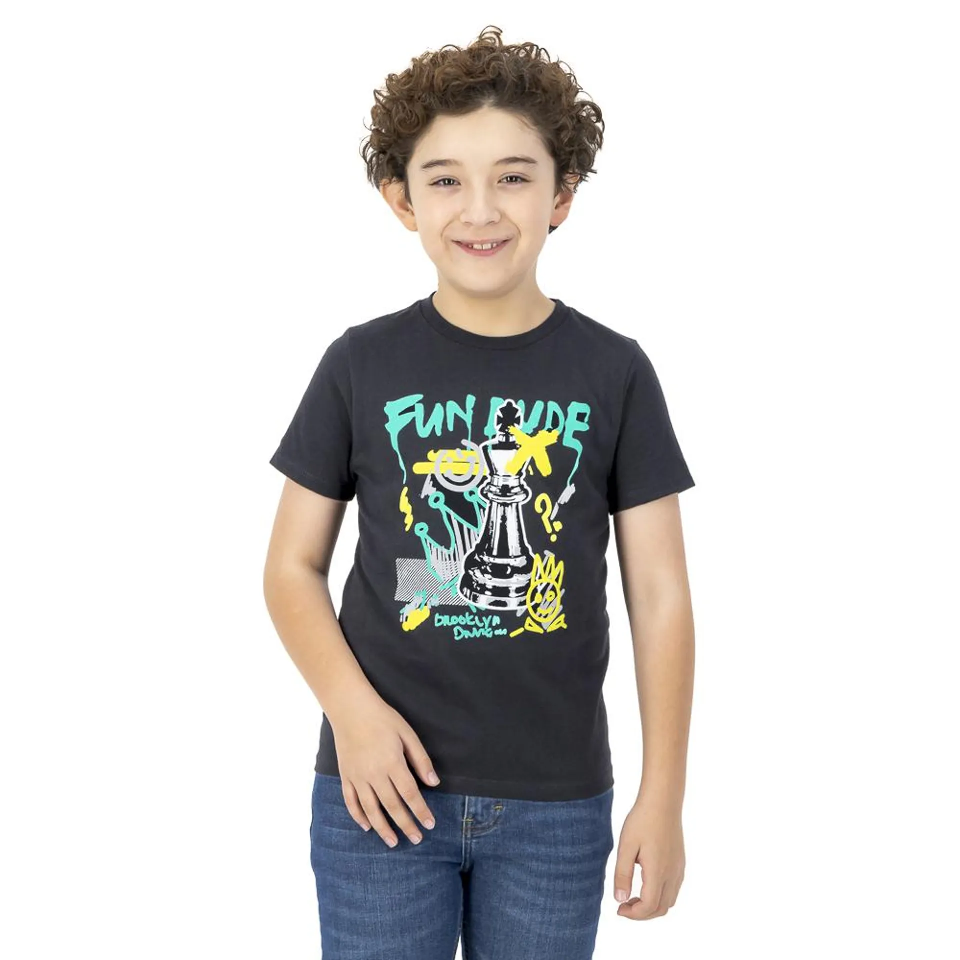 Playera Action Gear Niño Con Estampado Fun Dude