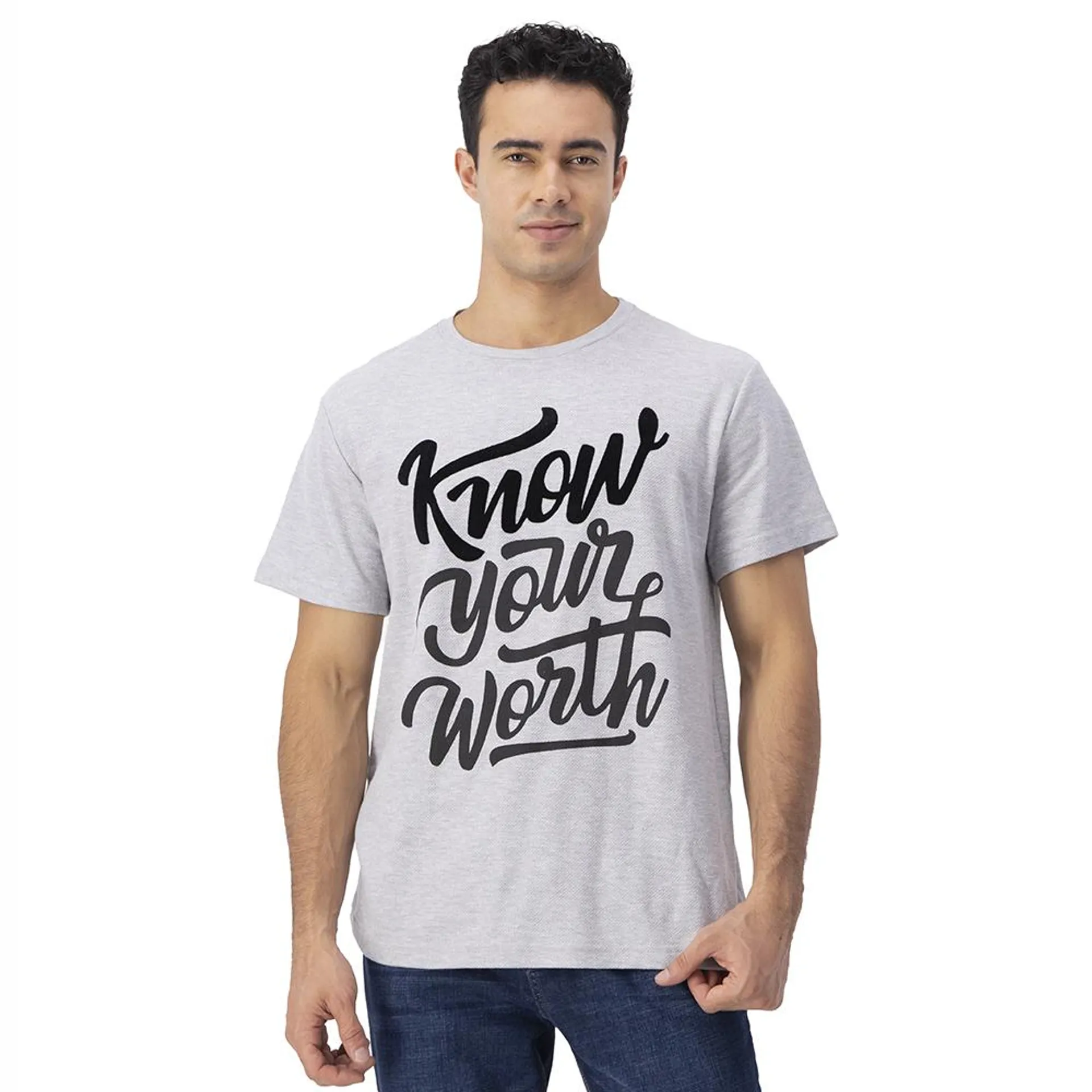 Playera Hummo Hombre Estampado Know Your Worth