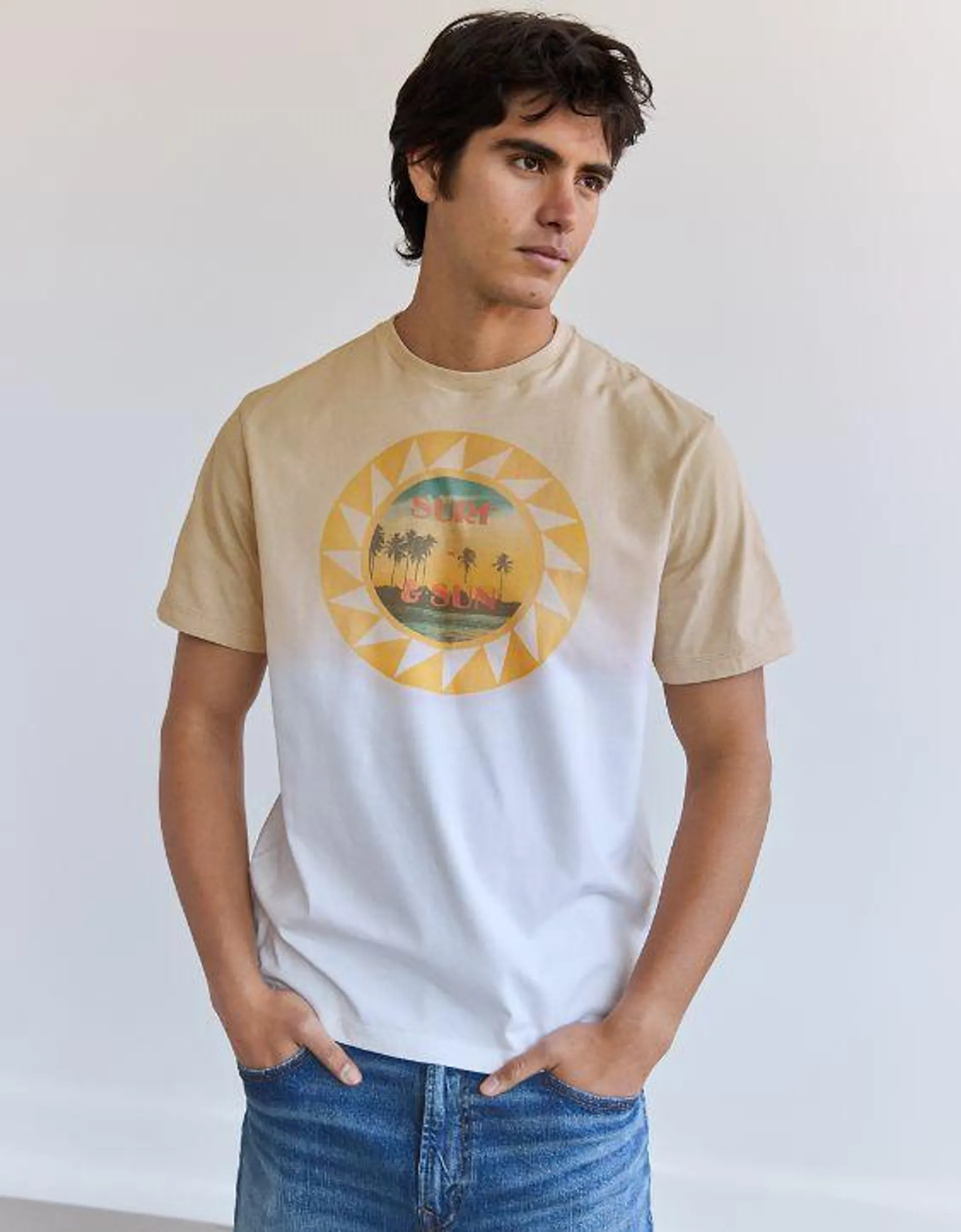 AE T-shirt con Gráfico de Logotipo