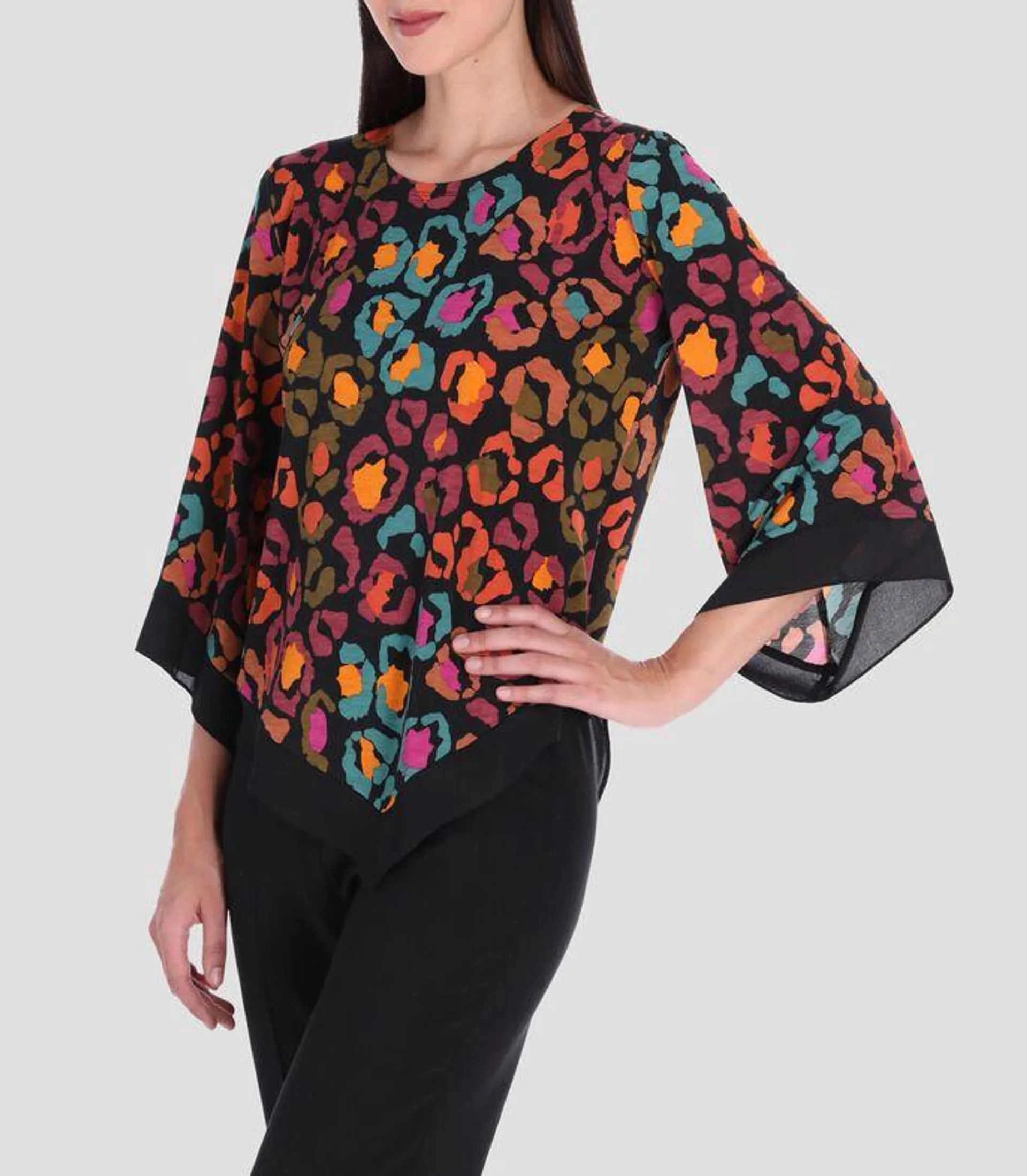 Blusa fantasía manga 3,4 Mujer