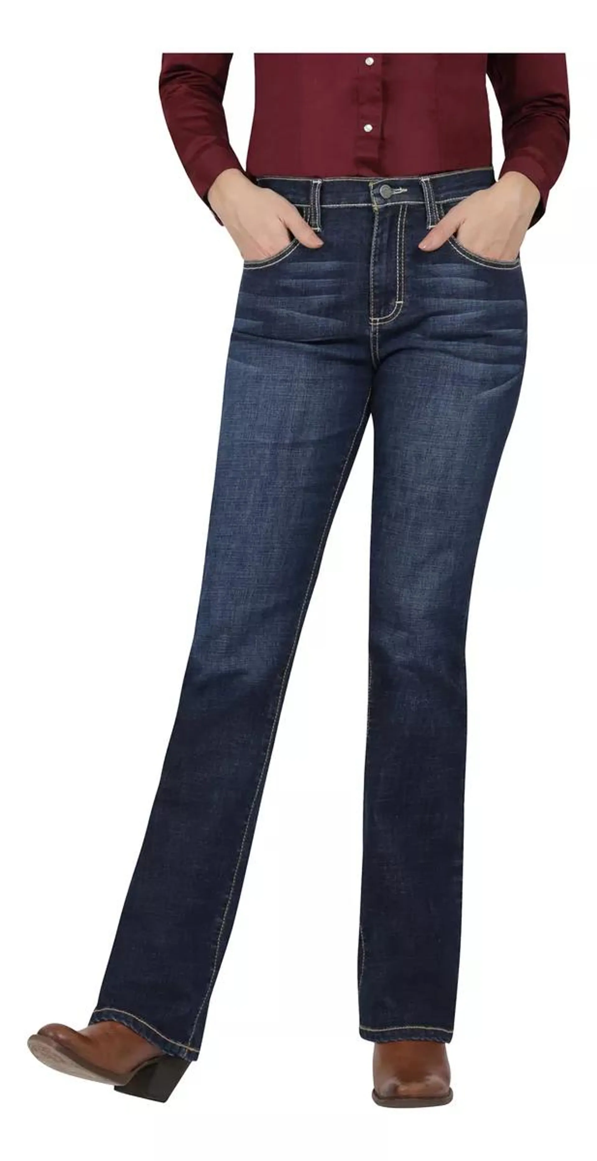 Jeans Vaquero Mujer Wrangler High Rise Boot 543