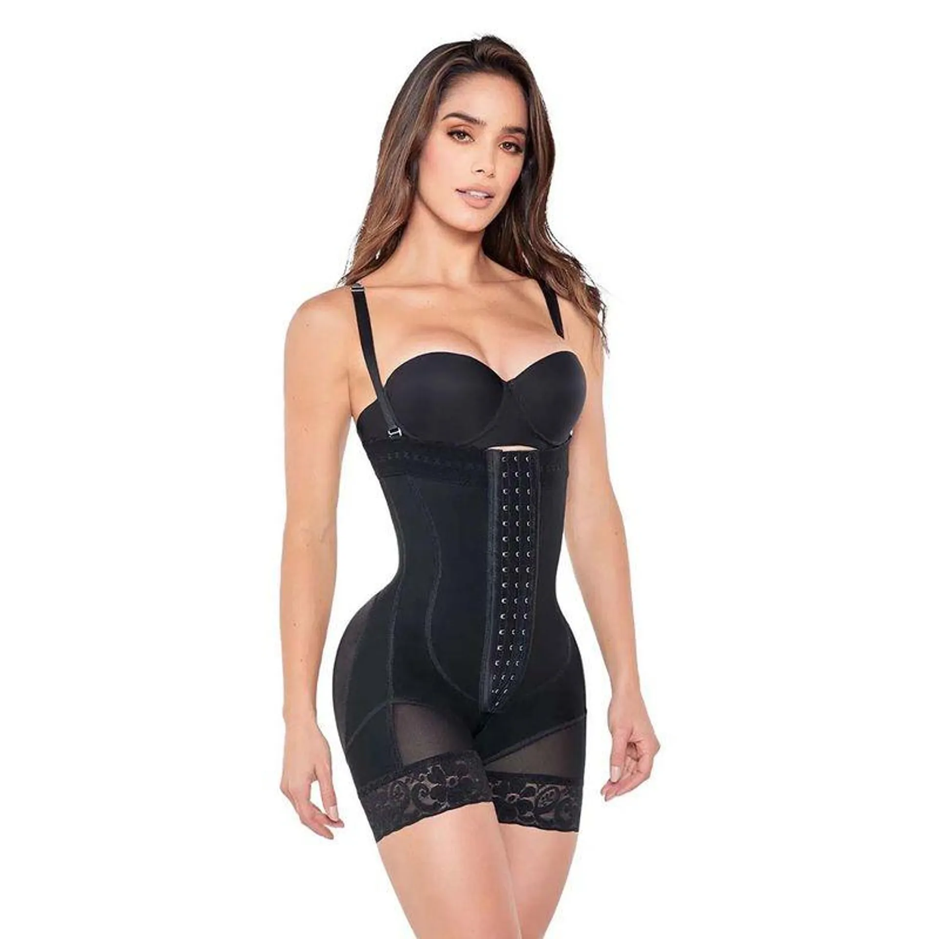 Panty Faja Para Dama Ann Chery Reloj De Arena Negro 1040