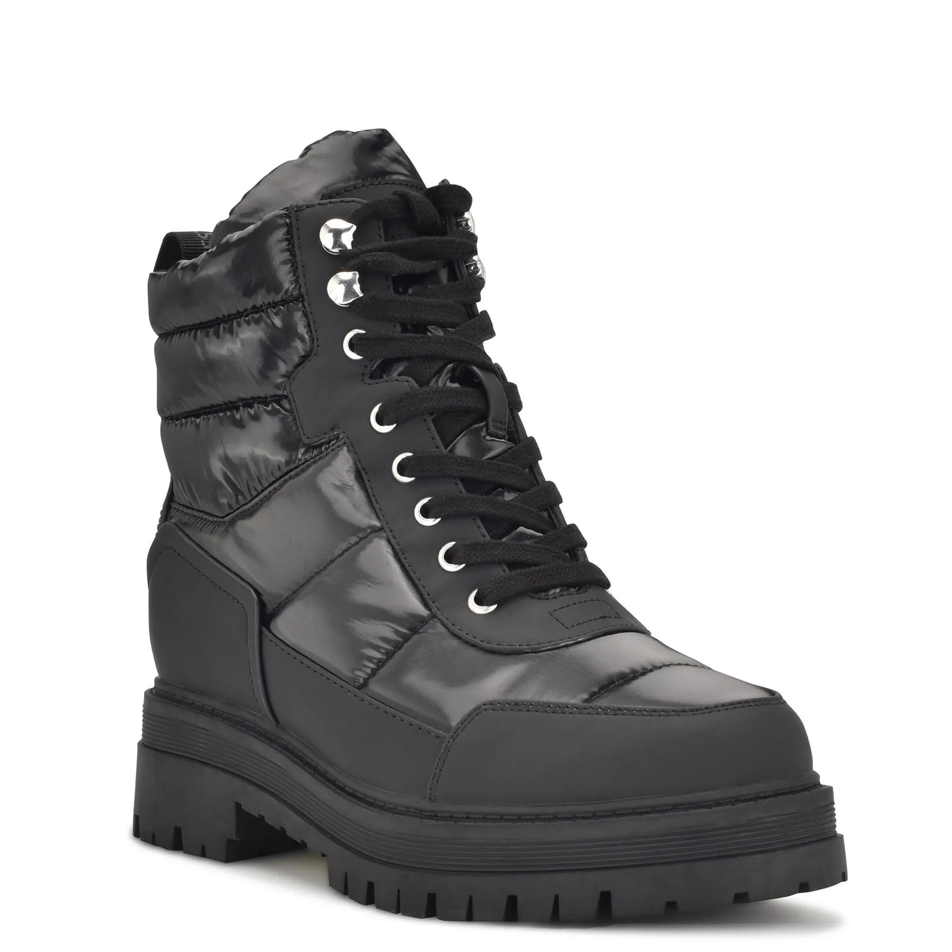 Bota Con Tacon Pilar3 Sintetico Negro Nine West