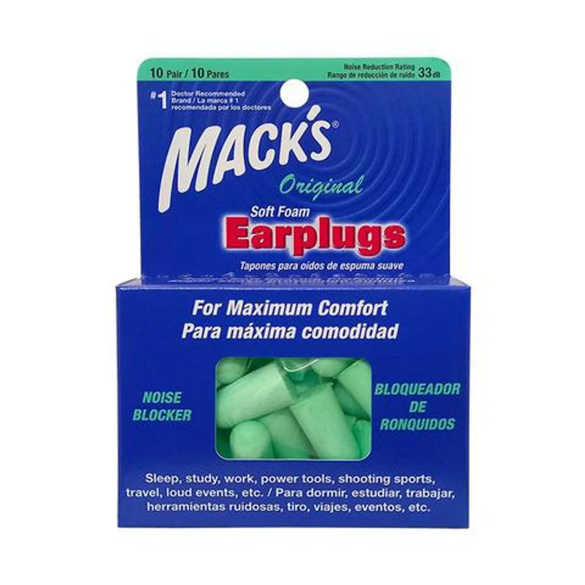 Mack´S Original Tapones para Oídos de Espuma Suave