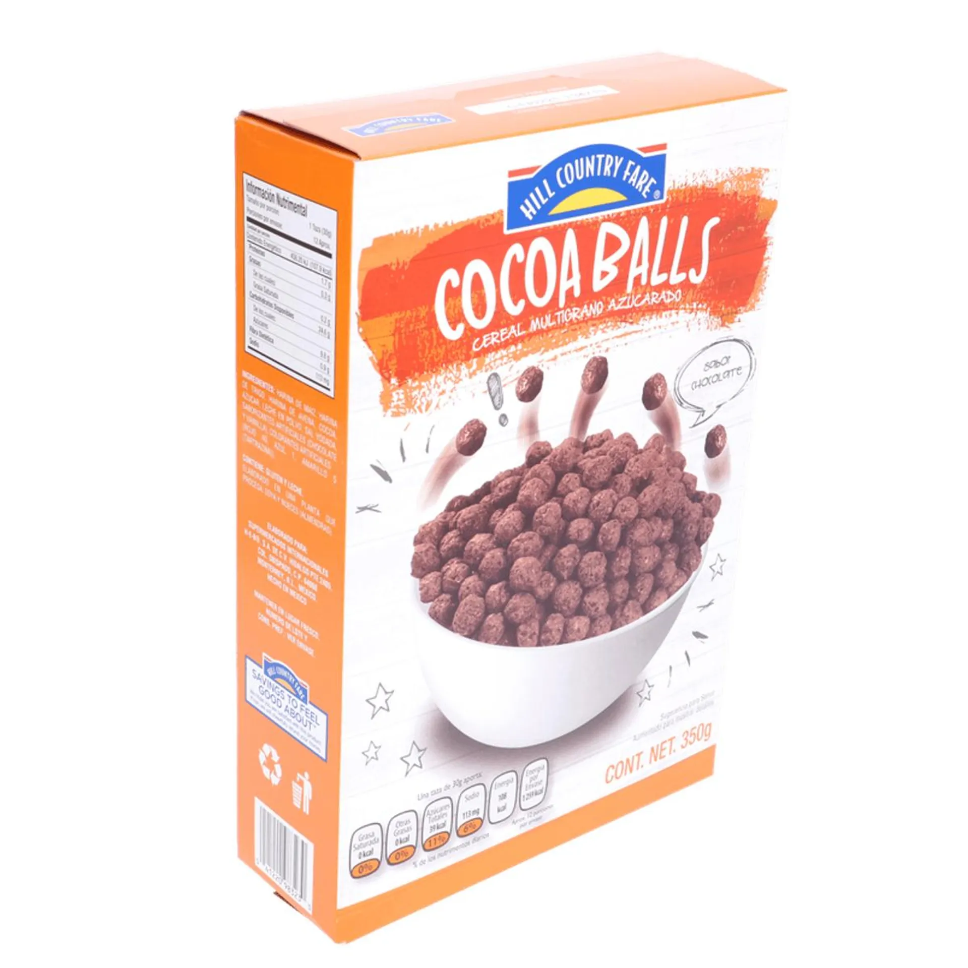 HCF Cereal Cocoa Balls Sabor Chocolate 350 g