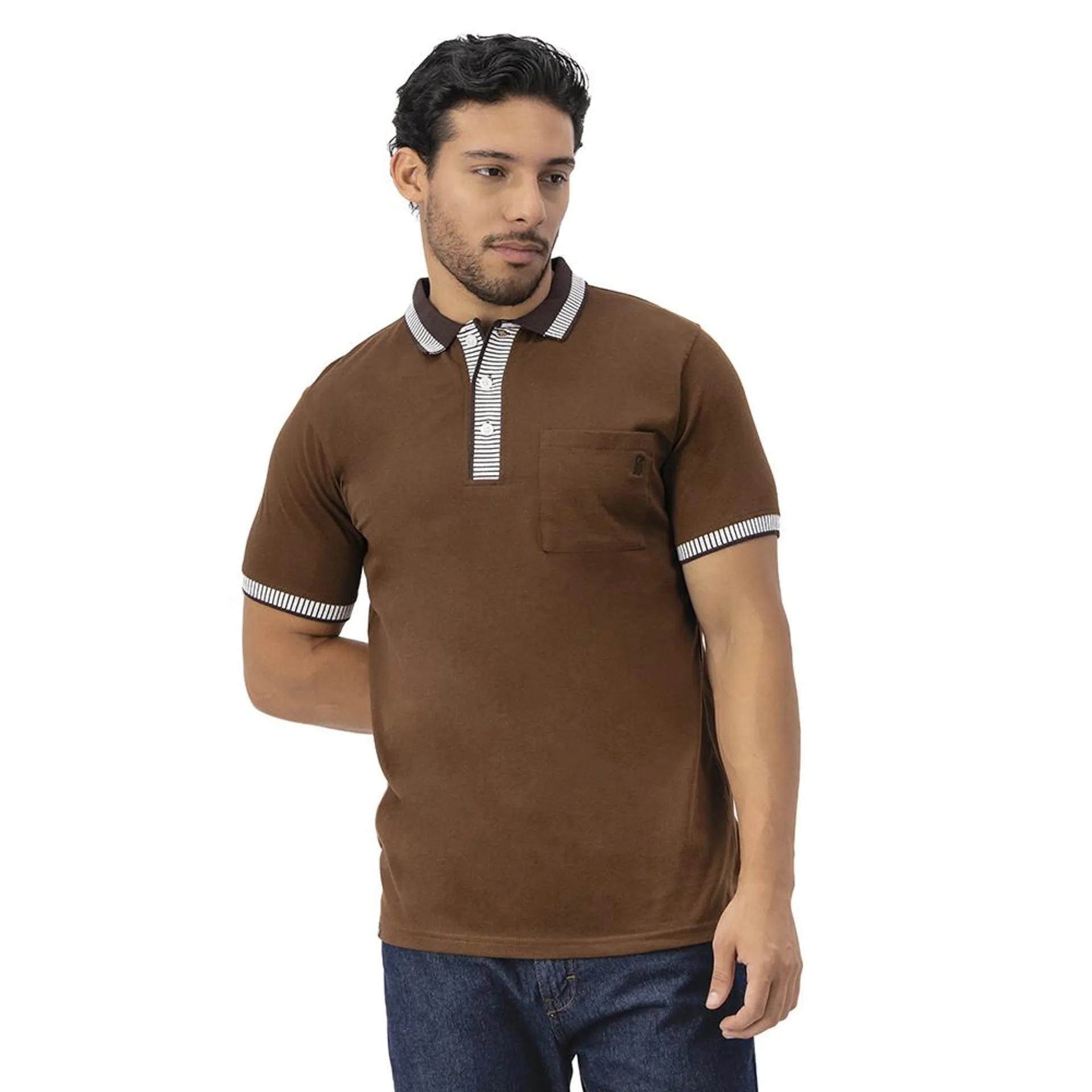 Playera Tipo Polo Hummo Hombre Bolsa En Pecho