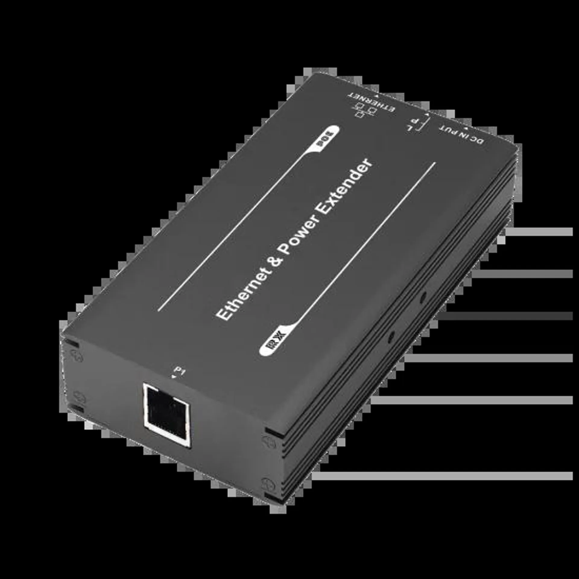 Transmisor Para Extensor POE (TT-8001R) Epcom TT-8001TPOE 1 Puerto Para Recepcion de Video y Alimentacion (POE), Hasta 600M