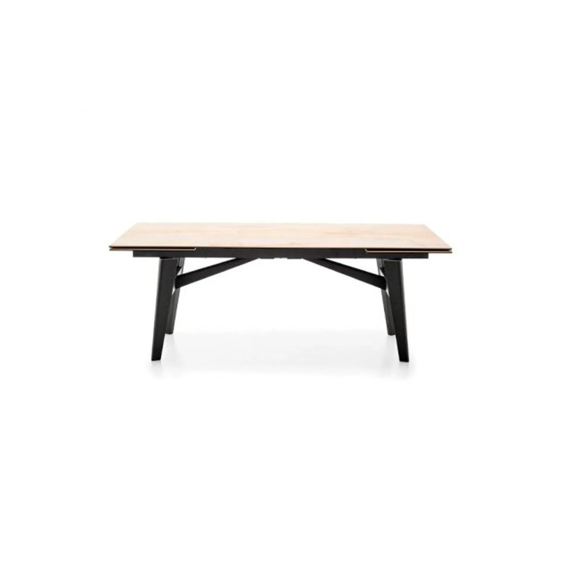 Mesa de Comedor Rectangular de Madera y Cerámica Marmol