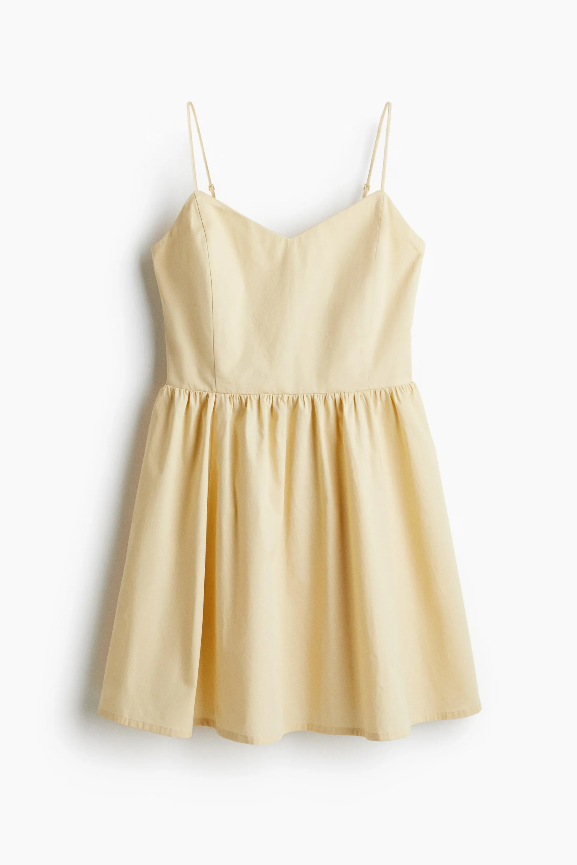 Vestido con vuelo en algodón