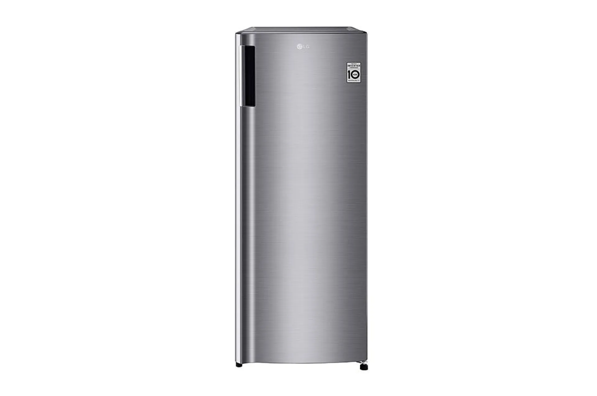 Refrigerador LG, 7 pies cúbicos de una puerta, acabado inoxidable