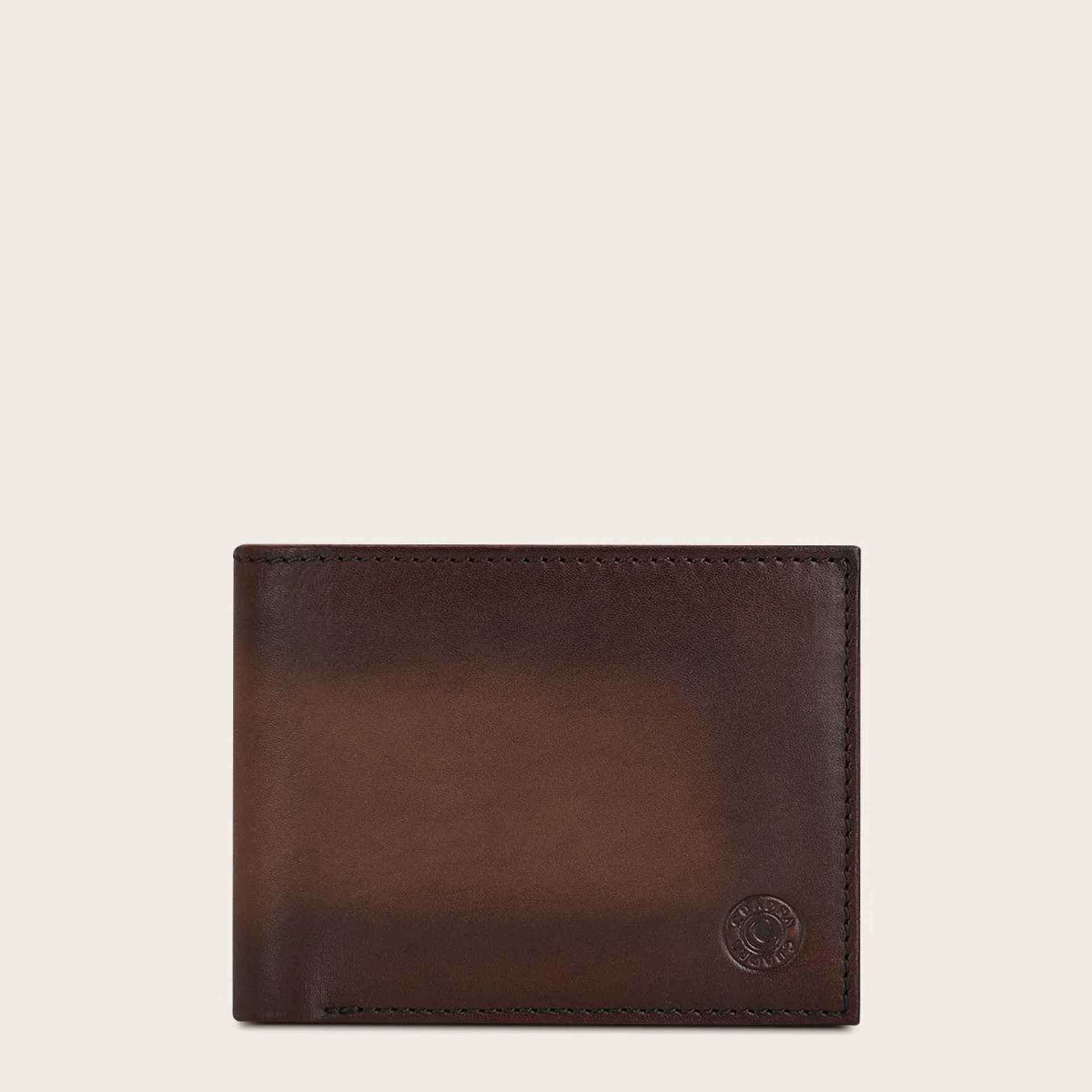 Billetera para caballero en piel genuina.