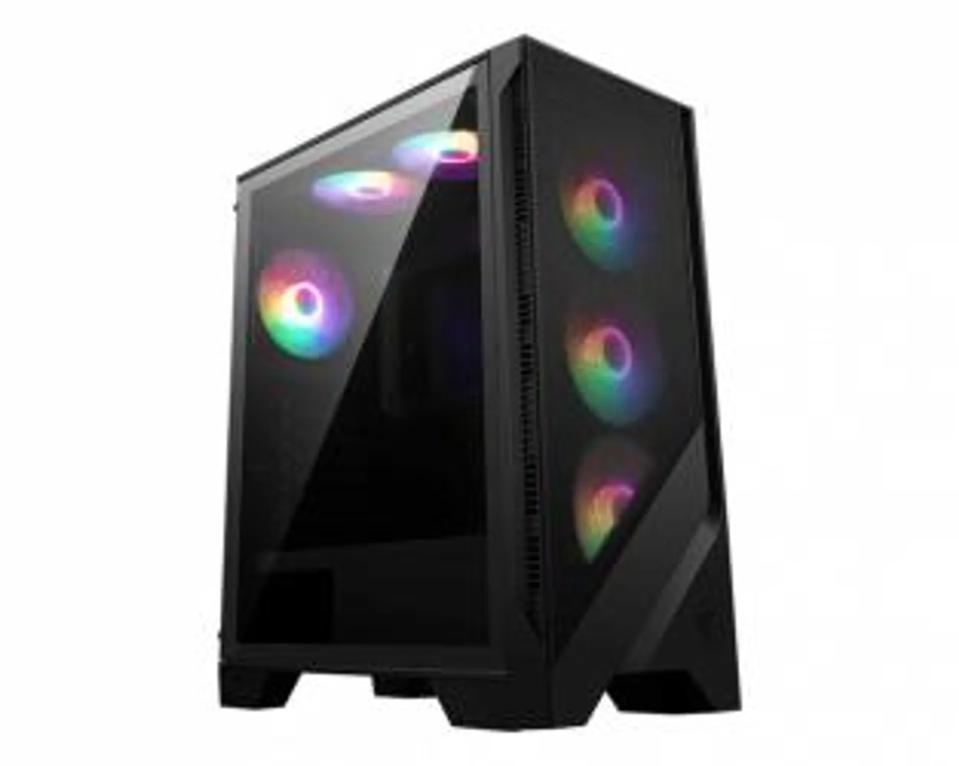 Gabinete MSI MAG FORGE 120A AIRFLOW con Ventana RGB, Midi-Tower, ATX/Micro-ATX/Mini-ITX, USB 3.2, sin Fuente, 6 Ventiladores RGB Instalados, Negro