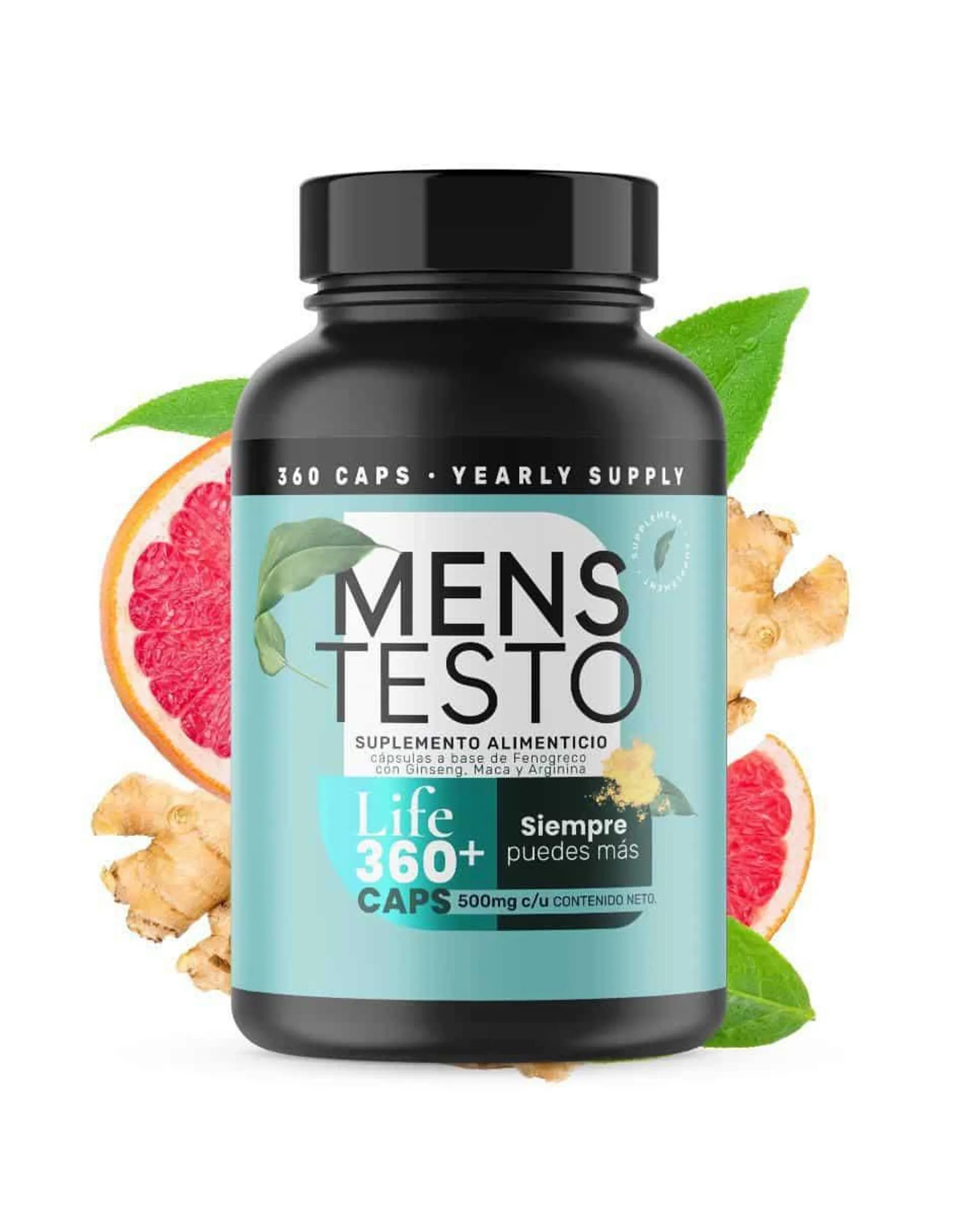 Life360+ Mens Testo vitamina cápsulas para hombre