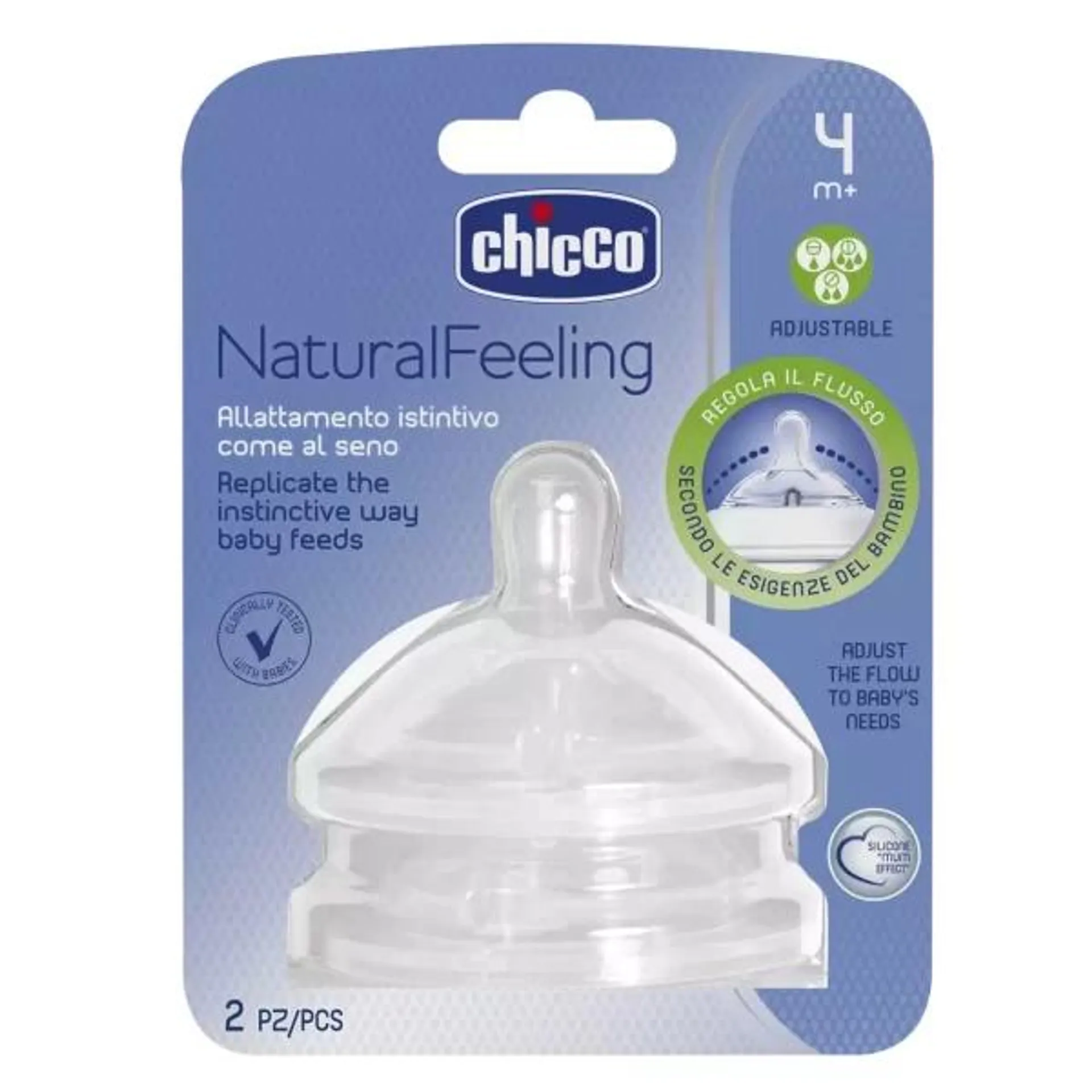 Tetina natural feeling chicco 4m