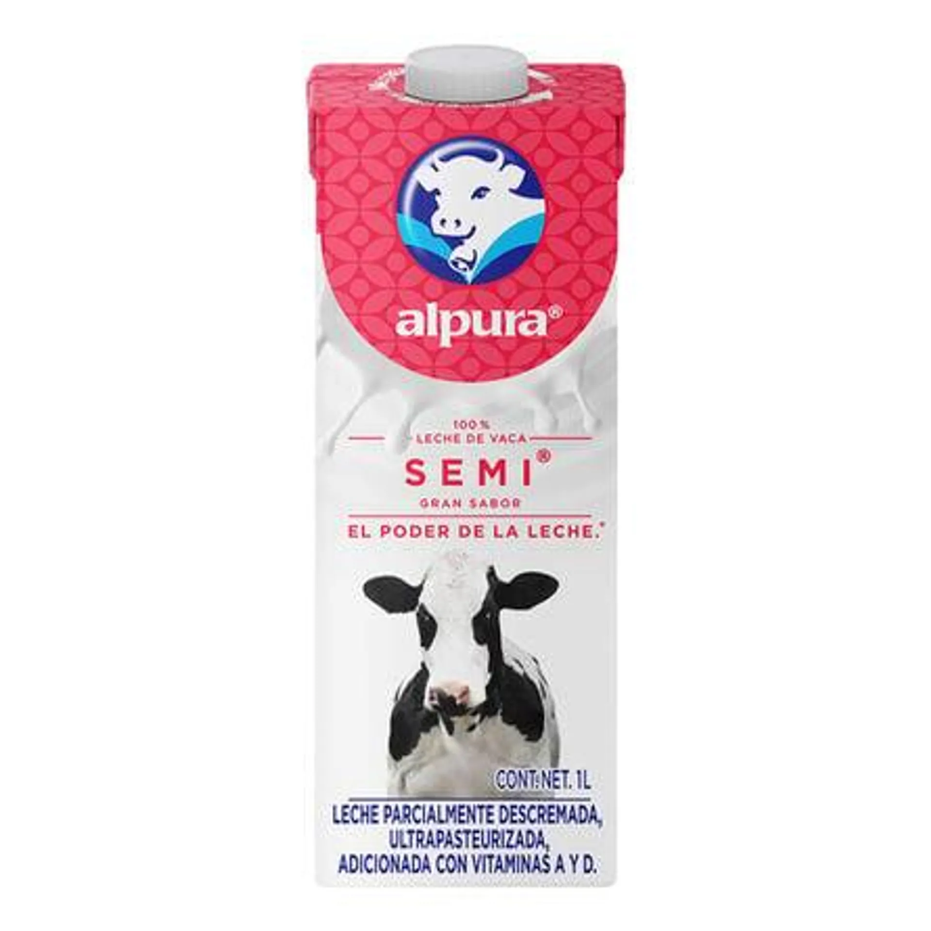 Leche Alpura Semidescremada 1 L