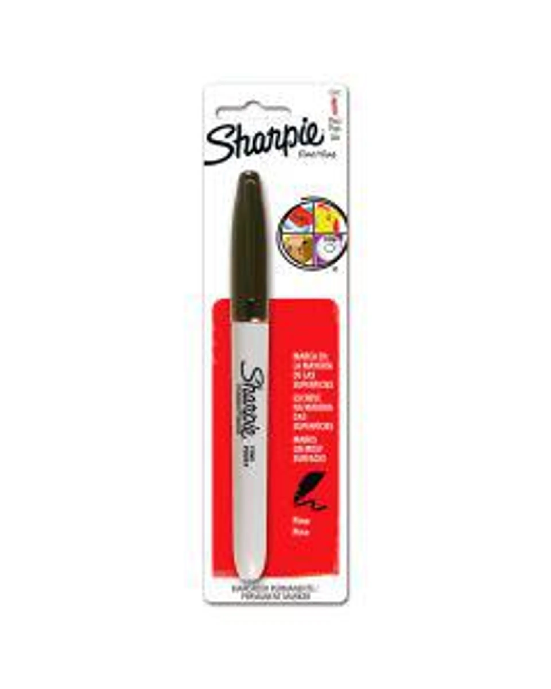 MARCADOR PERM.P/FINO SHARPIE 1812752 BL/1 NEGRO
