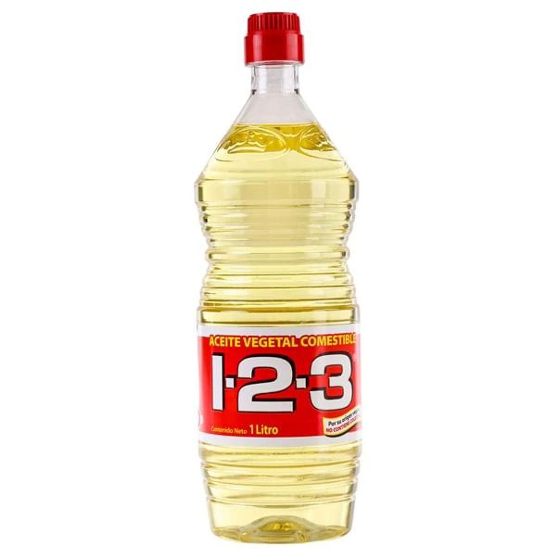 Aceite vegetal comestible 1-2-3 de 1 l