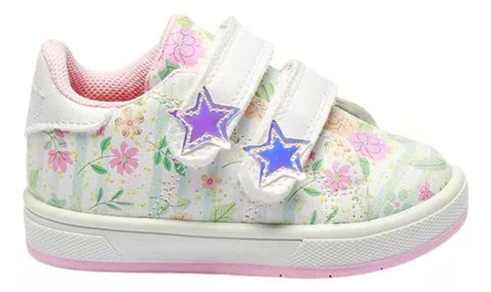 Tenis Para Niñas Casuales Blanco Florence Multicolor Fareli