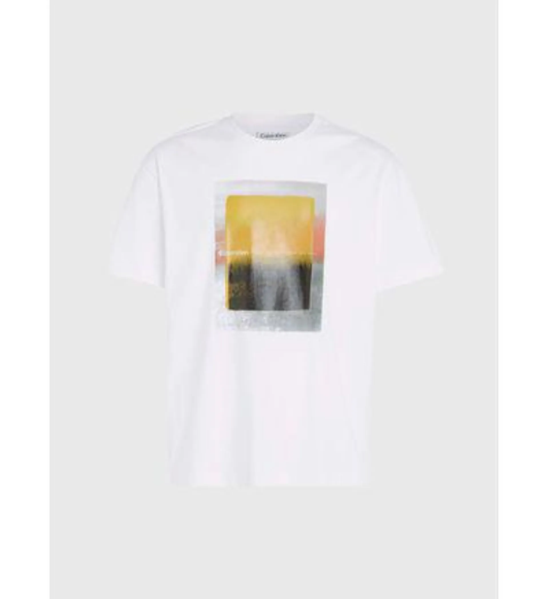 Playera Calvin Klein Estampado Hombre Blanco