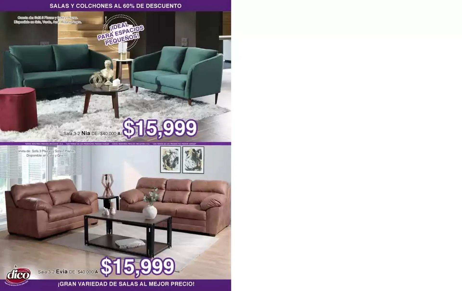 Catálogo de Muebles Dico Salas Y Colchones Al 60 Centro 2025 4 de abril al 30 de abril 2025 - Pagina 4