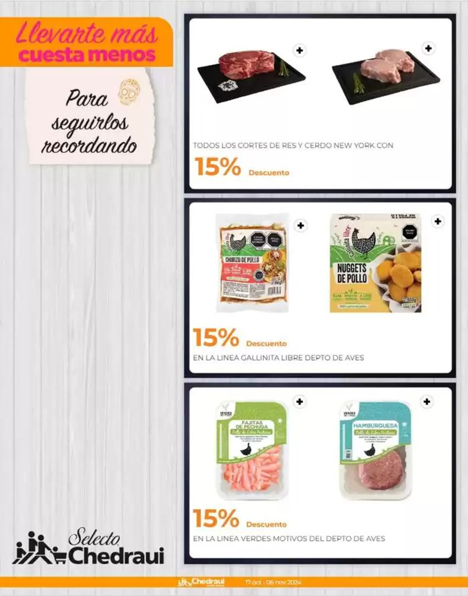 Catálogo de Llevarte más cuesta menos - Selecto Chedraui 18 de octubre al 6 de noviembre 2024 - Pagina 2