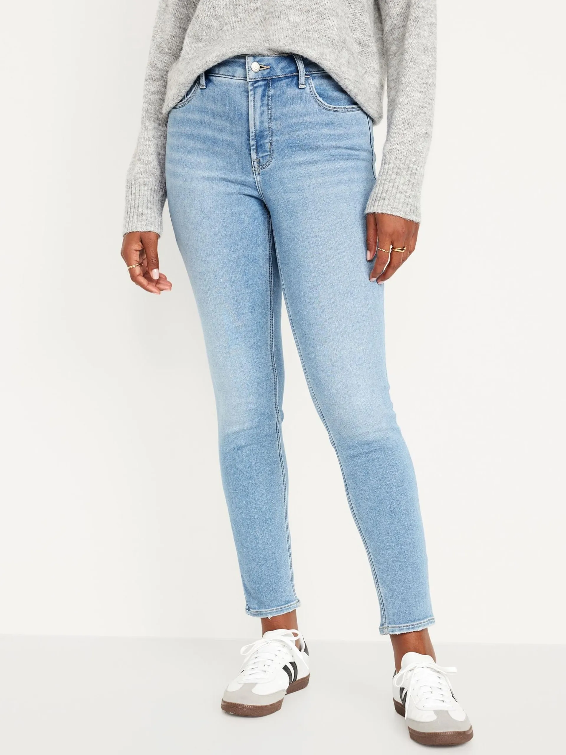 Jeans High-Waisted Built-In Warm Rockstar Super-Skinny Old Navy para Mujer