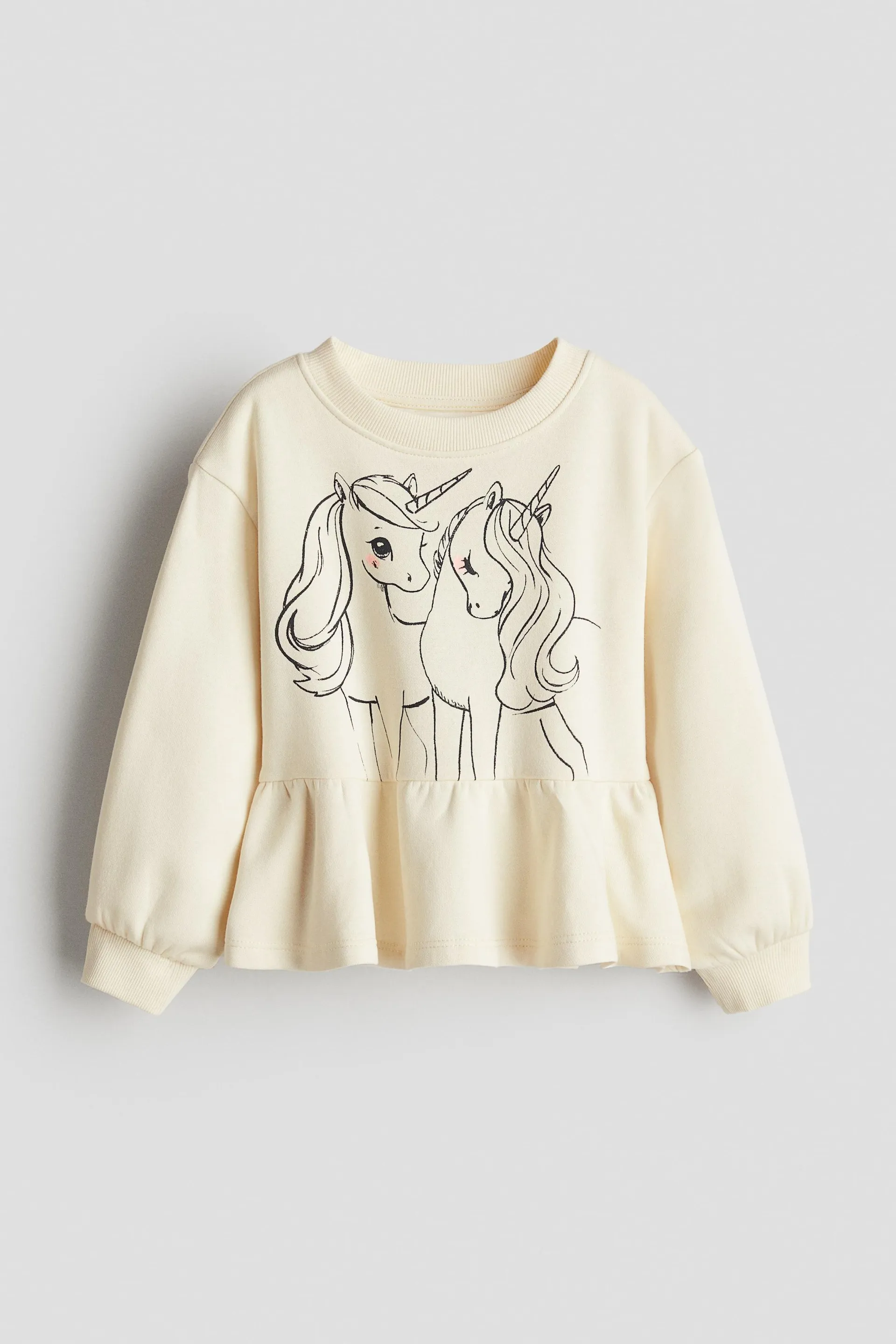 Sudadera con peplum