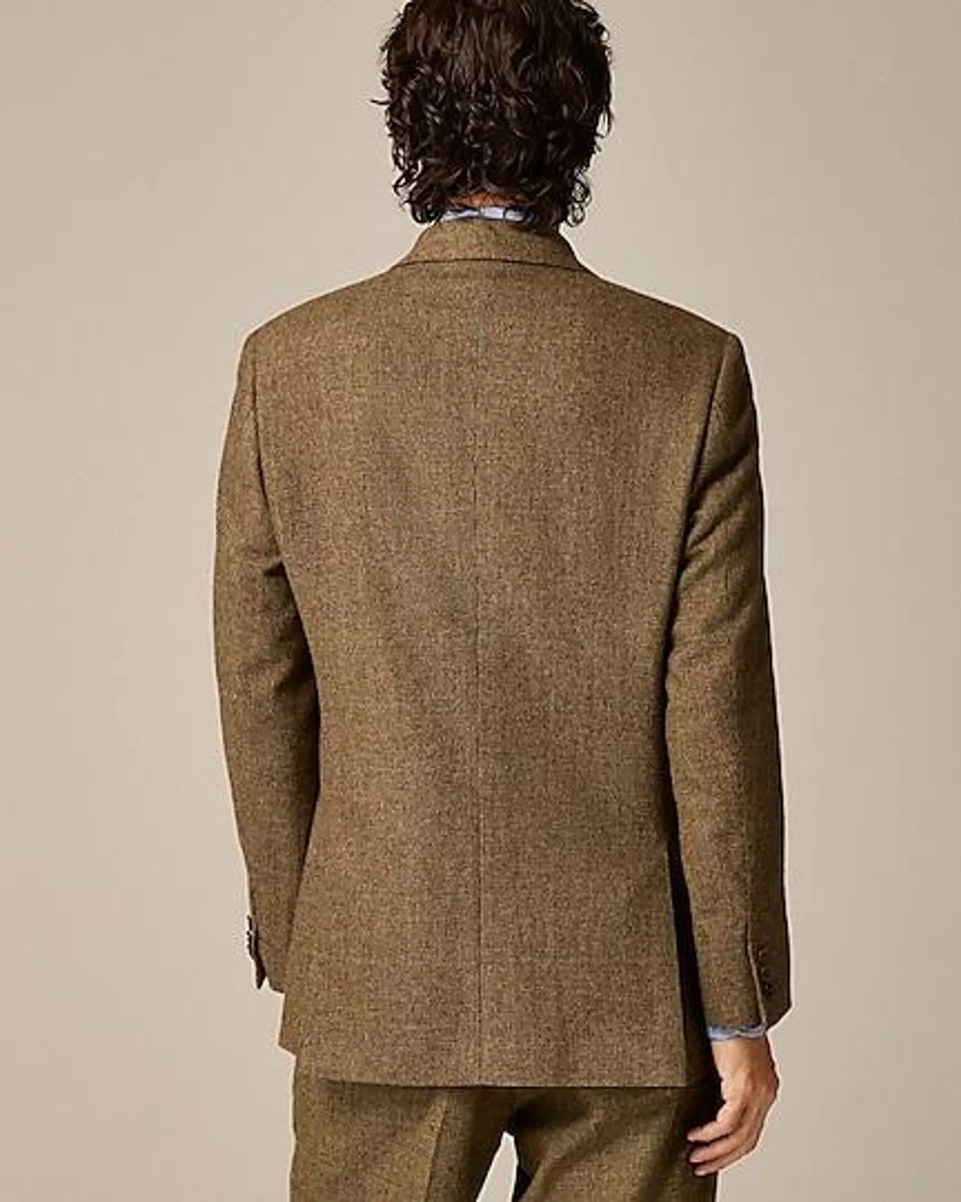 Kenmare Relaxed-fit double-breasted suit jacket in merino wool