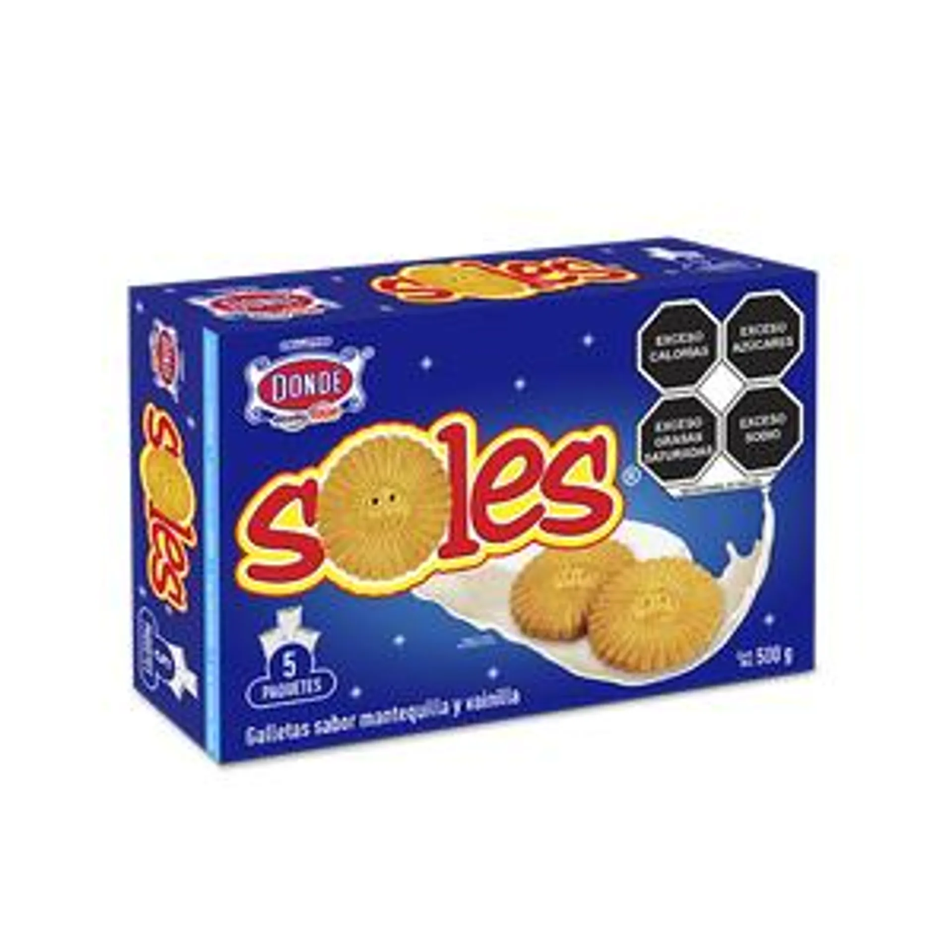 GALLETAS SOLES DONDE CAJA 500 GR.