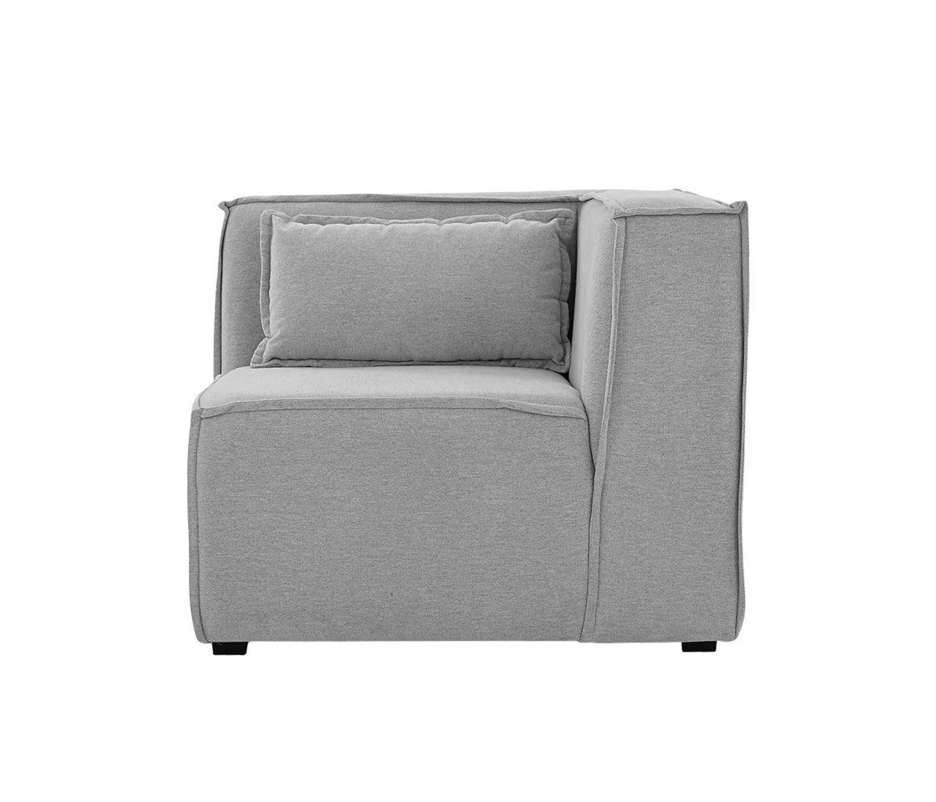 Sillón con brazo derecho Brera - Gris claro