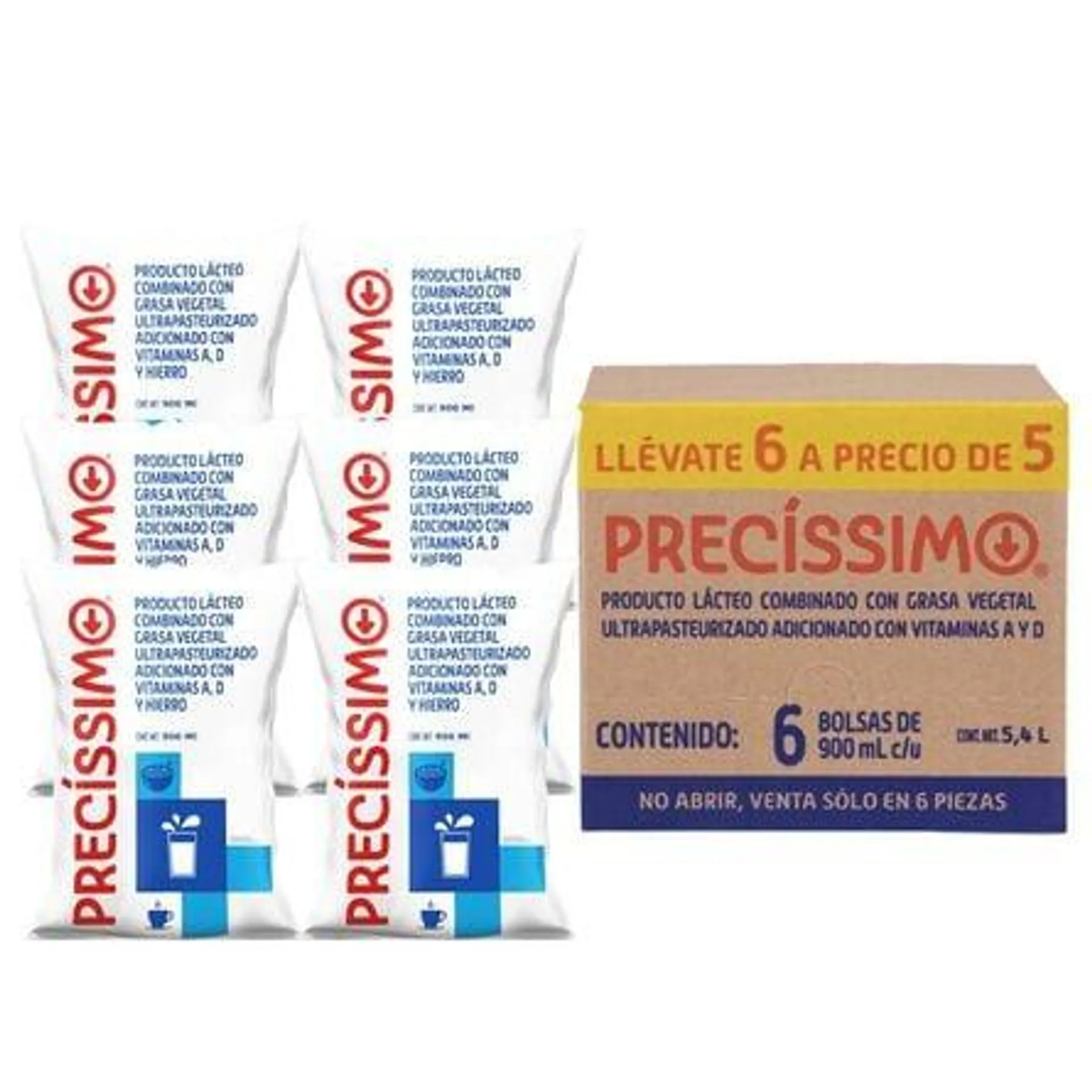 Producto Lacteo 6 pack 900 ml Precissimo