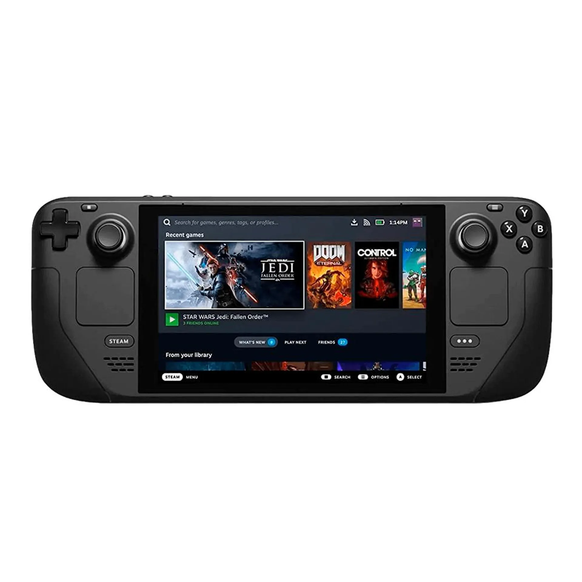 Consola portátil de 64 GB Valve Steam Deck / 1280 x 800 píxeles (relación de aspecto 16:10) / Pantalla LCD IPS / 60 Hz / 7" en diagonal / 1004644943