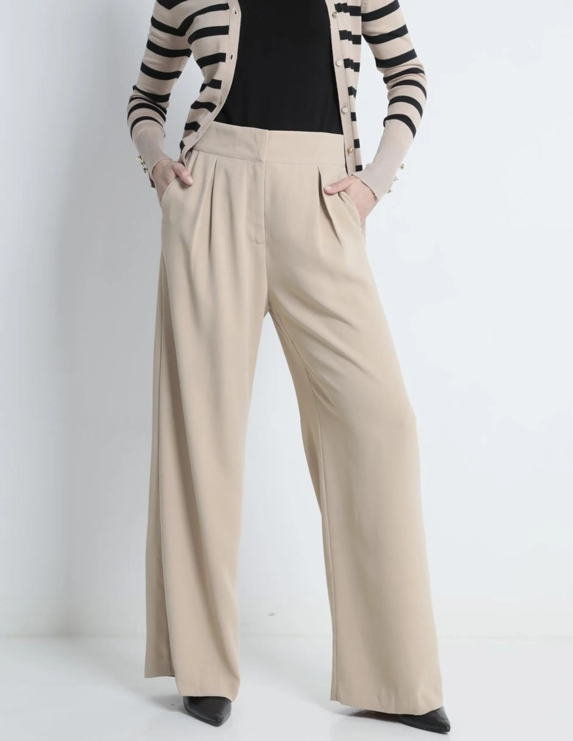 Pantalón Contempo amplio para mujer