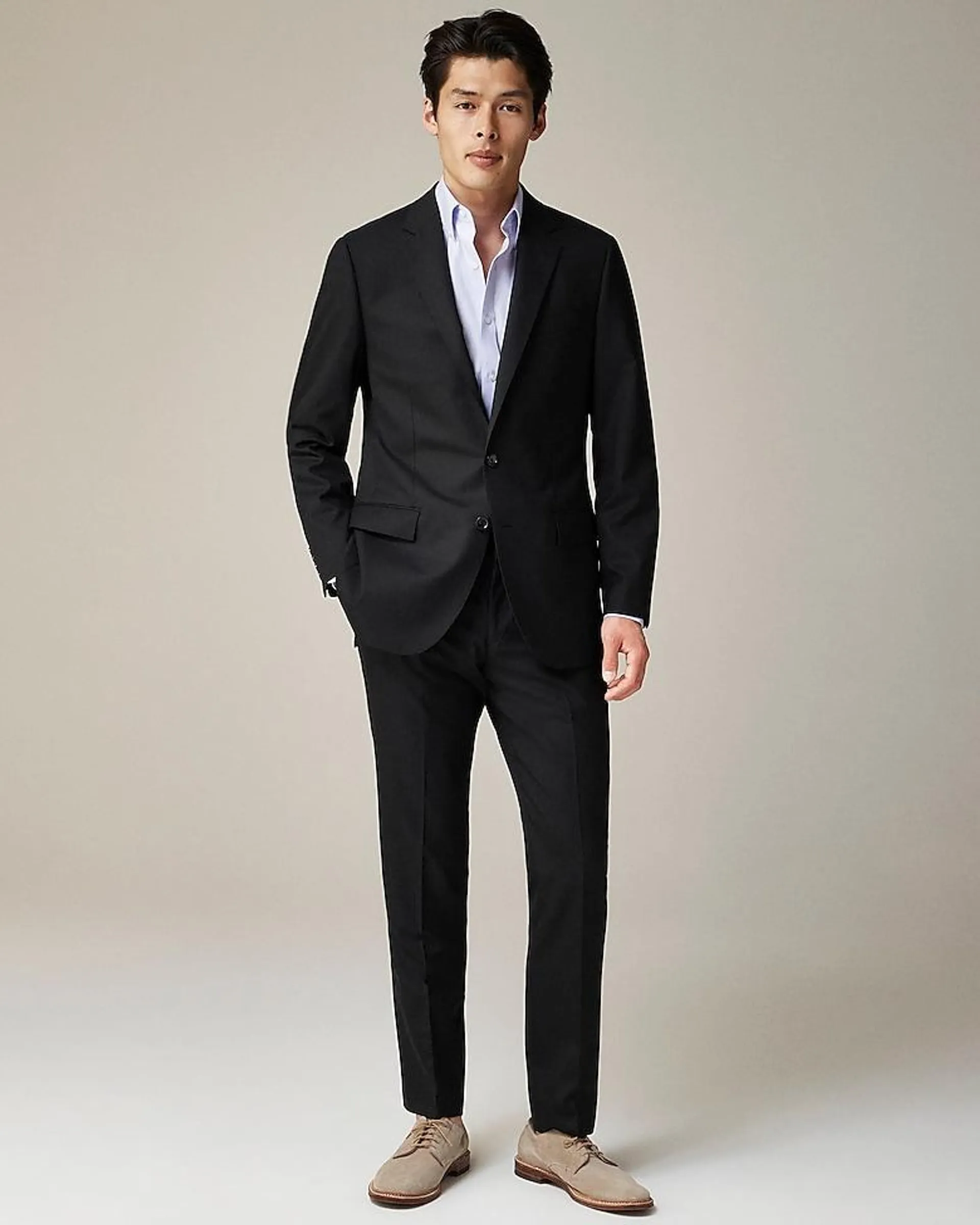 Ludlow Slim-fit suit jacket with double vent in Italian wool