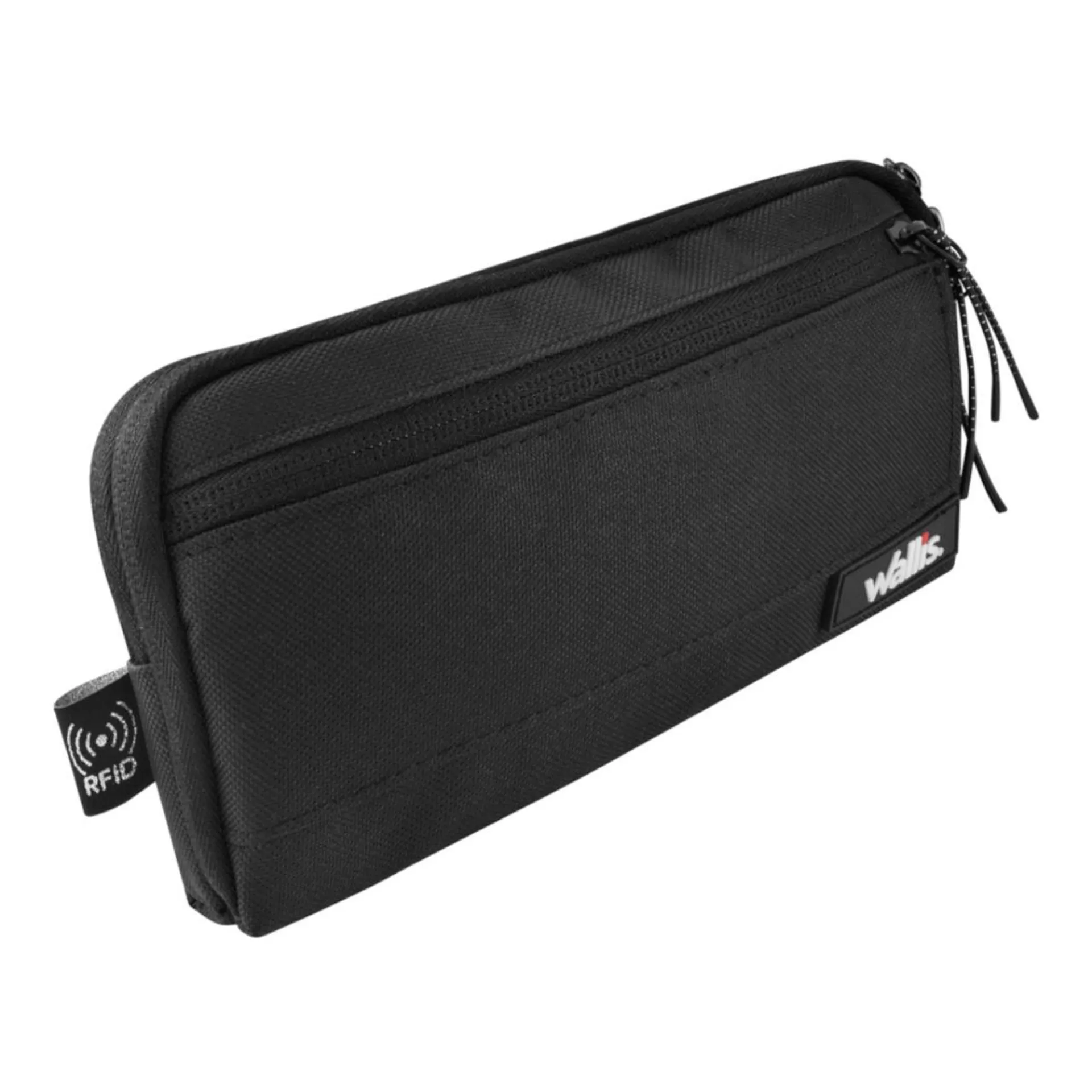 Cangurera unisex c/compartimientos, tecnología antirrobo (RFID) y correa ajustable, negro