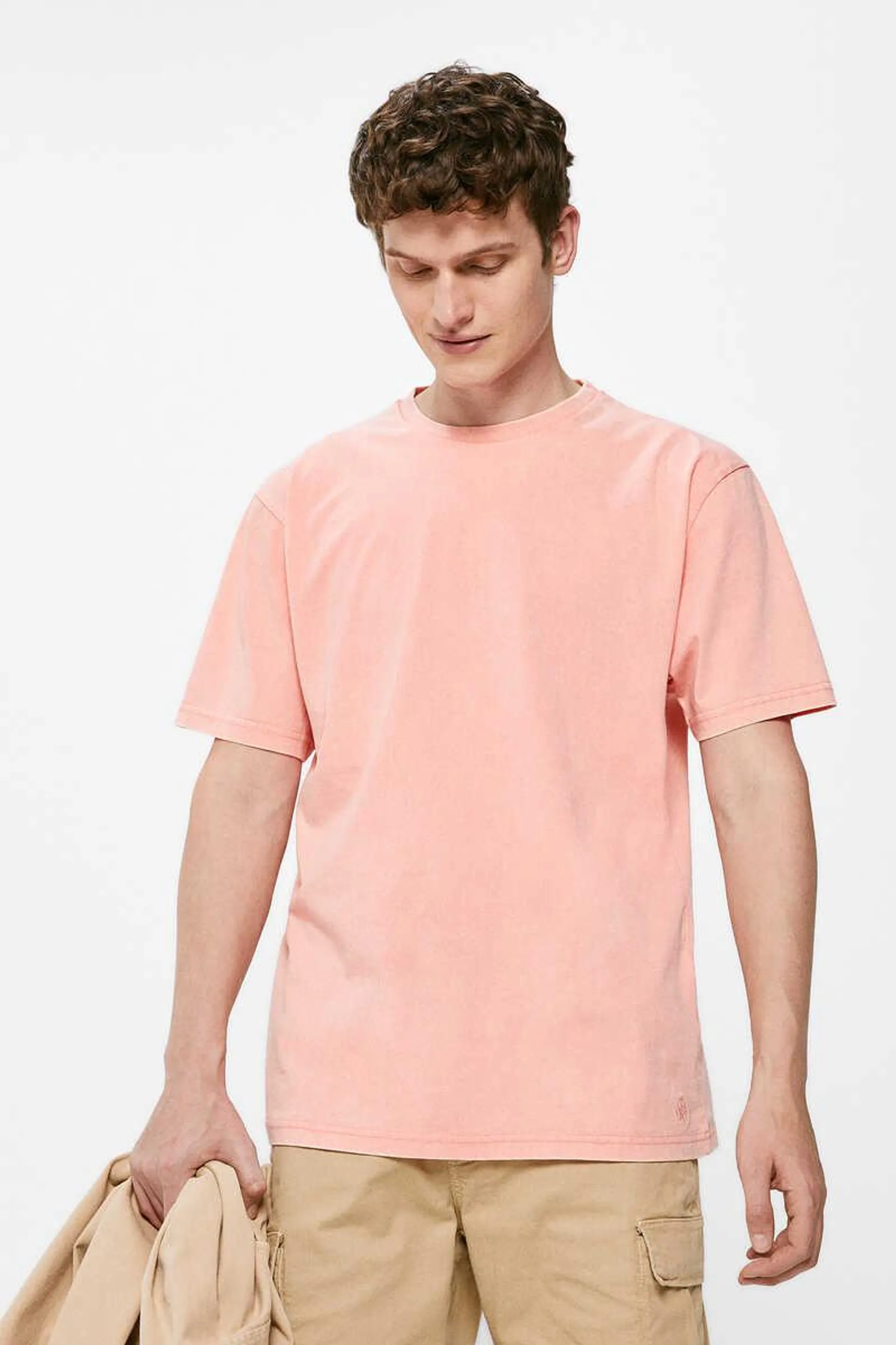 Camiseta lavada color