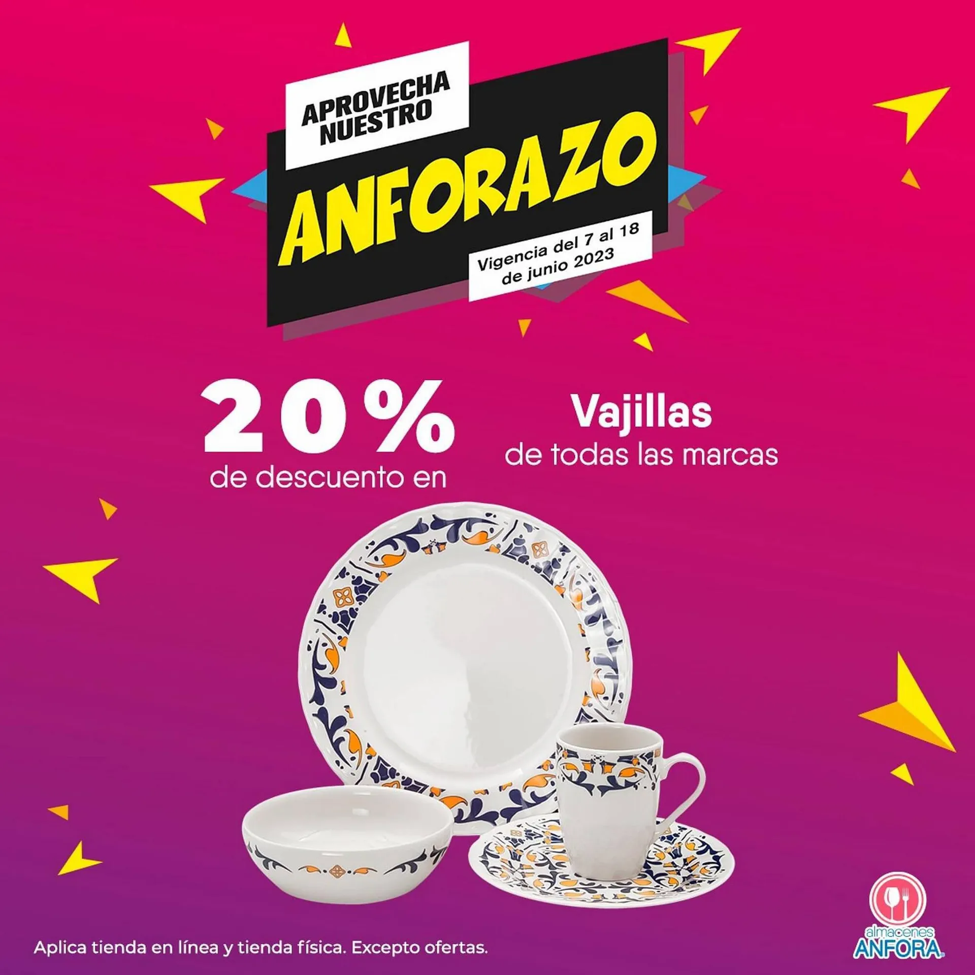 Almacenes best sale anfora vajillas