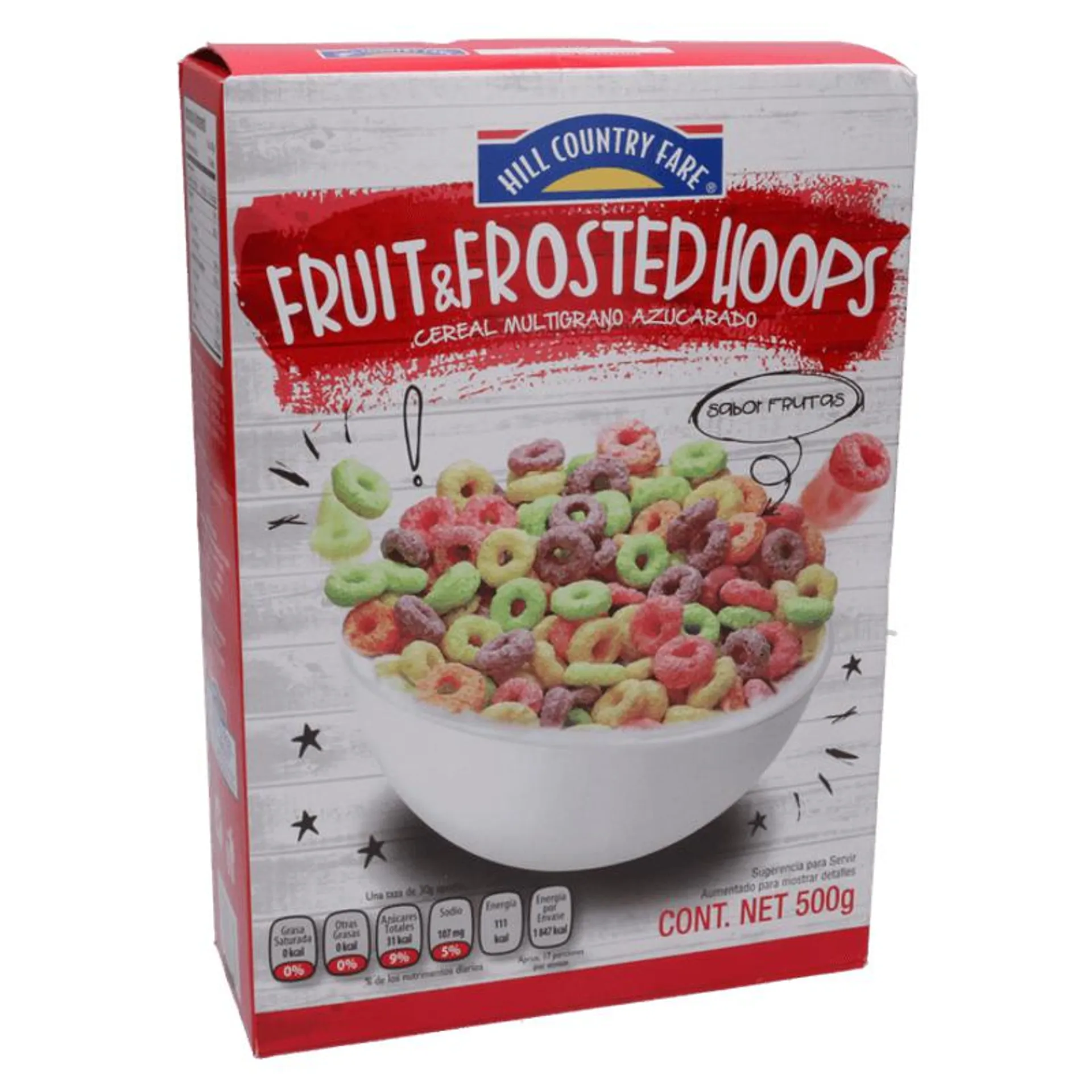 HCF Cereal Fruit & Frosted Hoops 500 g