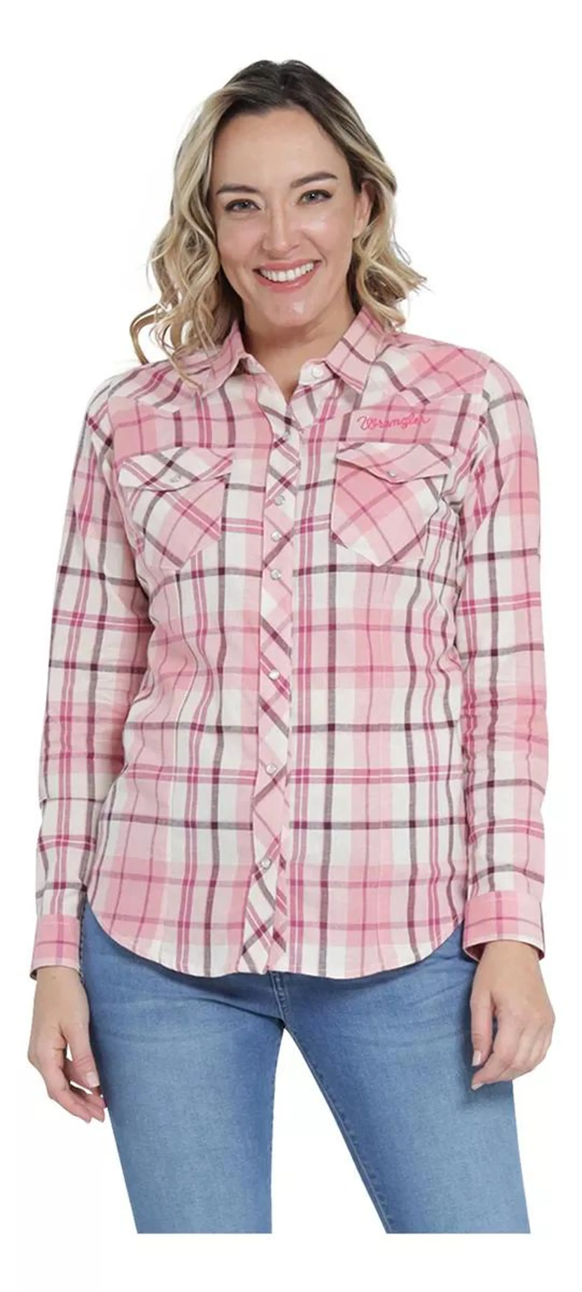 Blusa Vaquera Mujer Wrangler Slim Fit Manga Larga 410